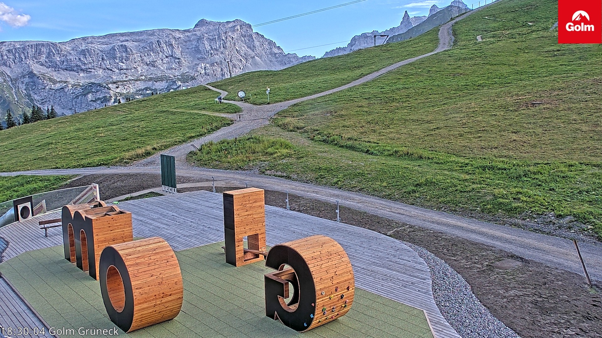 Archiv Foto Webcam Blick vom Golm auf die Tschaggunser Mittagsspitze