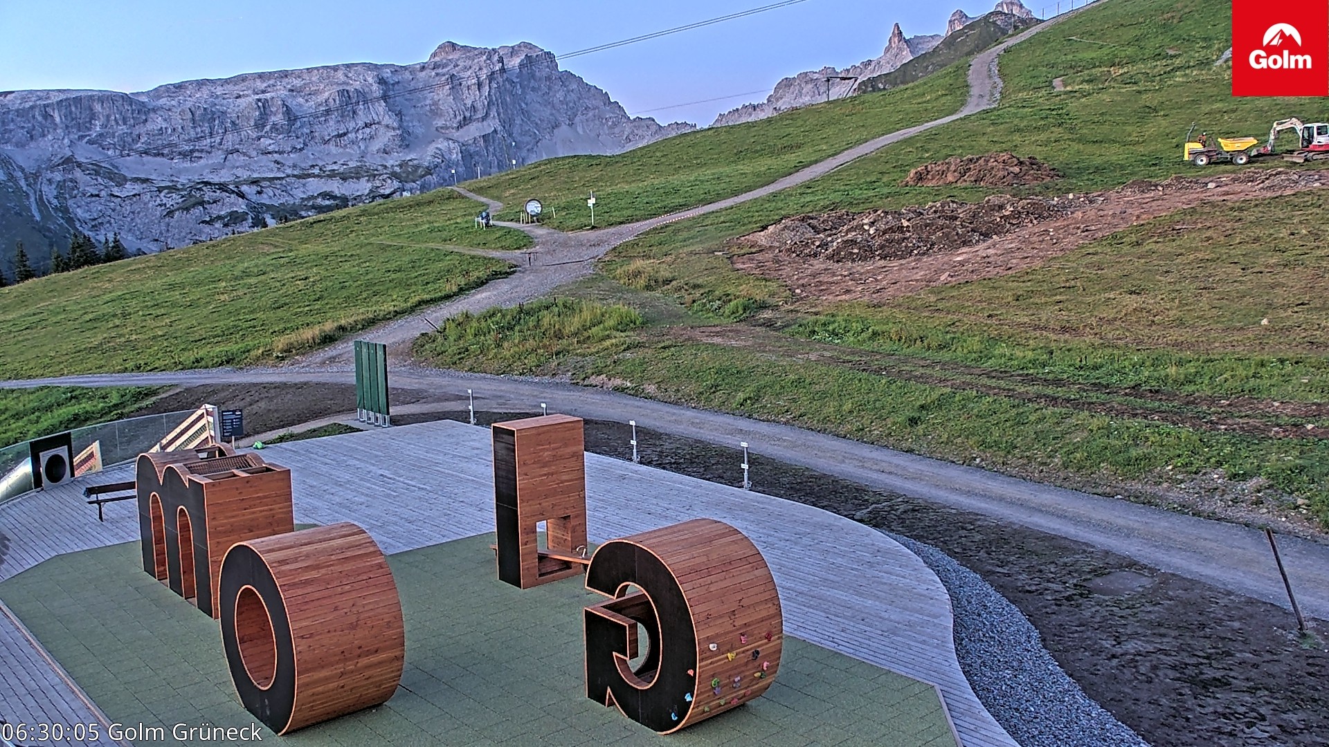 Archiv Foto Webcam Blick vom Golm auf die Tschaggunser Mittagsspitze