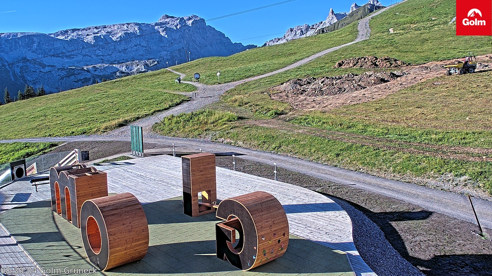 Archiv Foto Webcam Blick vom Golm auf die Tschaggunser Mittagsspitze