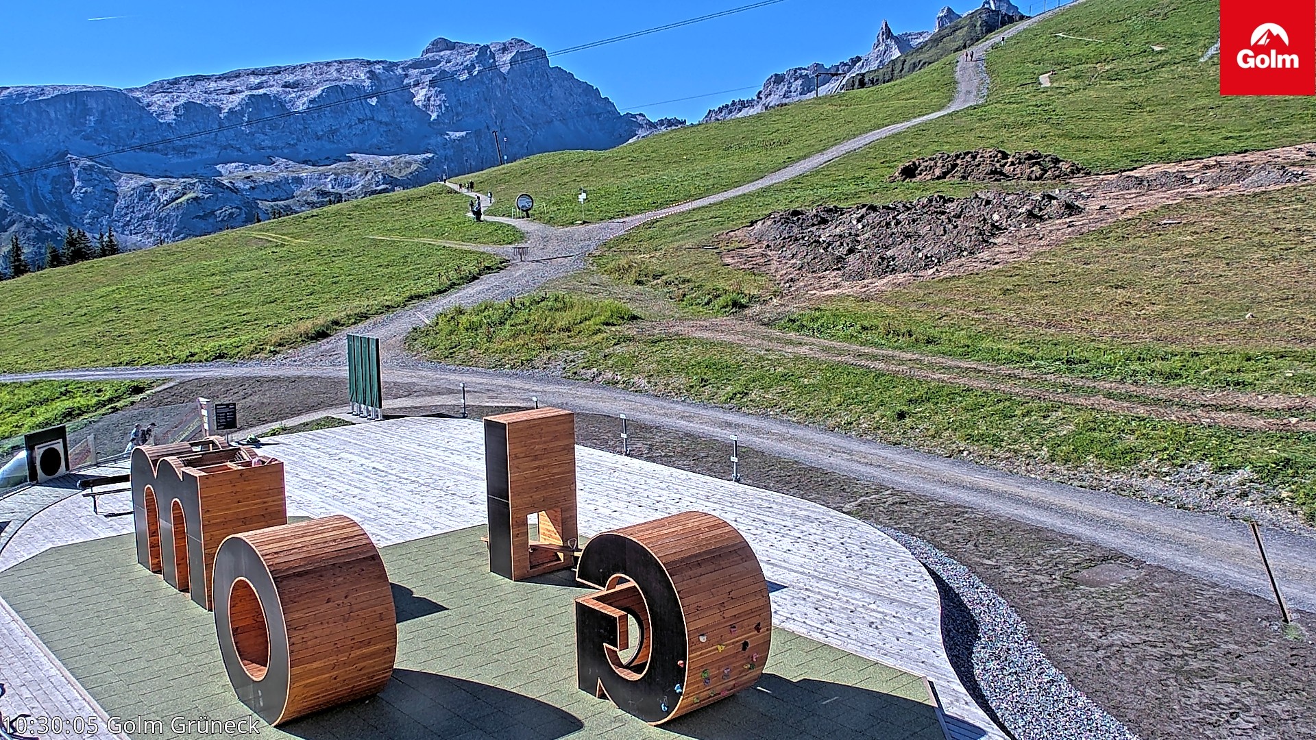 Archiv Foto Webcam Blick vom Golm auf die Tschaggunser Mittagsspitze