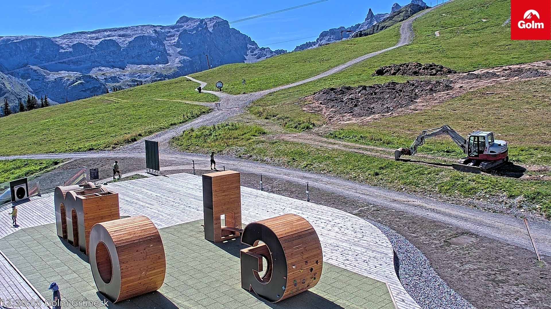 Archiv Foto Webcam Blick vom Golm auf die Tschaggunser Mittagsspitze