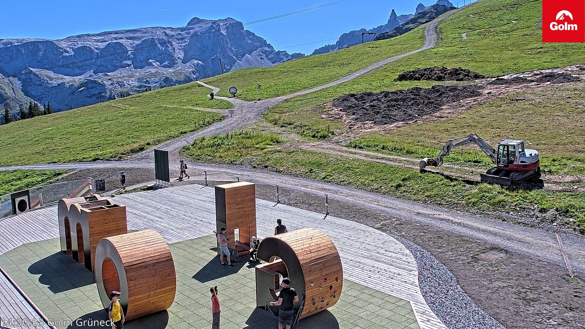 Archiv Foto Webcam Blick vom Golm auf die Tschaggunser Mittagsspitze
