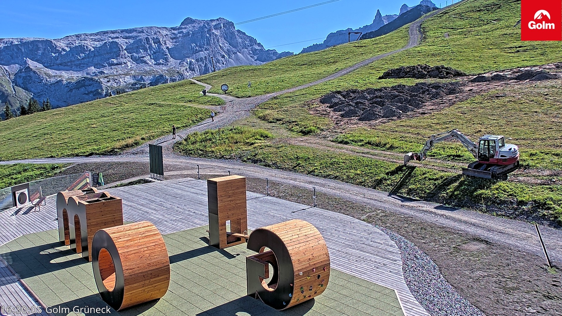 Archiv Foto Webcam Blick vom Golm auf die Tschaggunser Mittagsspitze