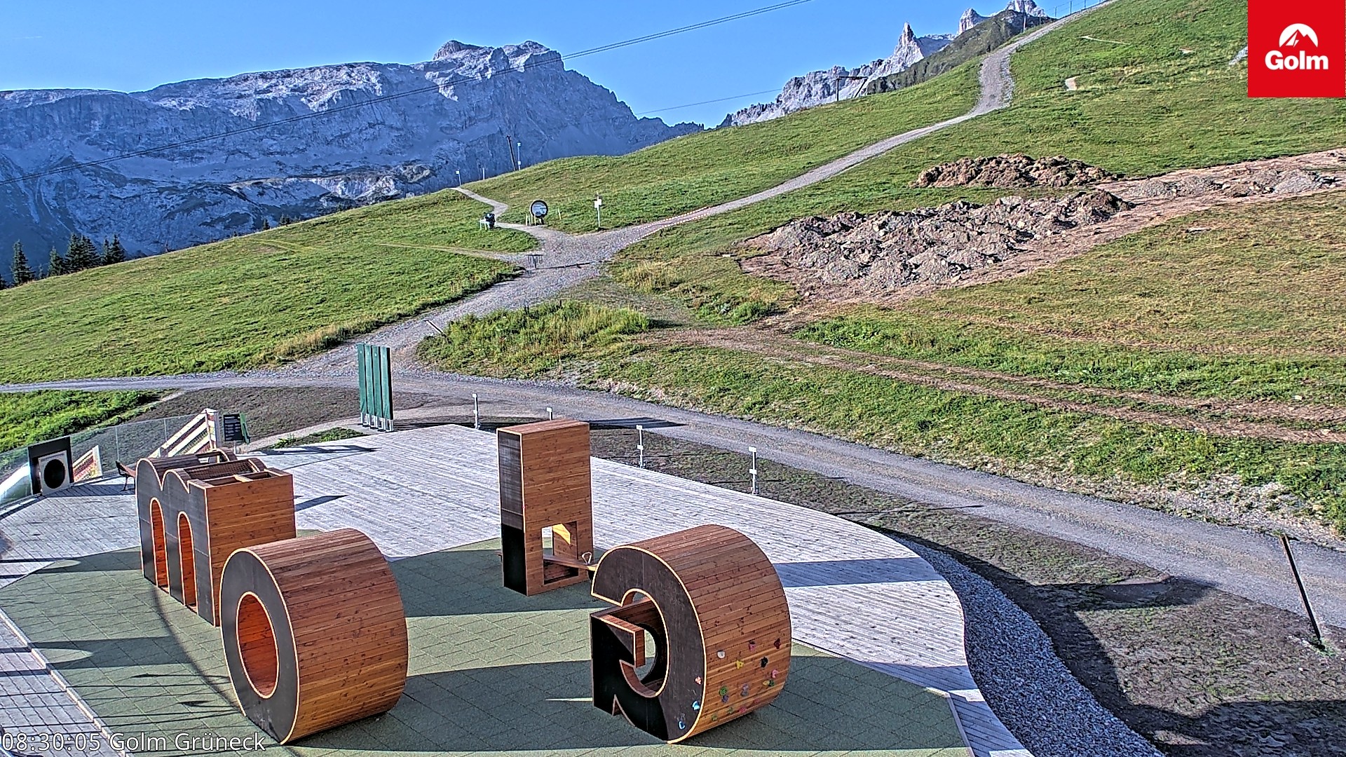 Archiv Foto Webcam Blick vom Golm auf die Tschaggunser Mittagsspitze