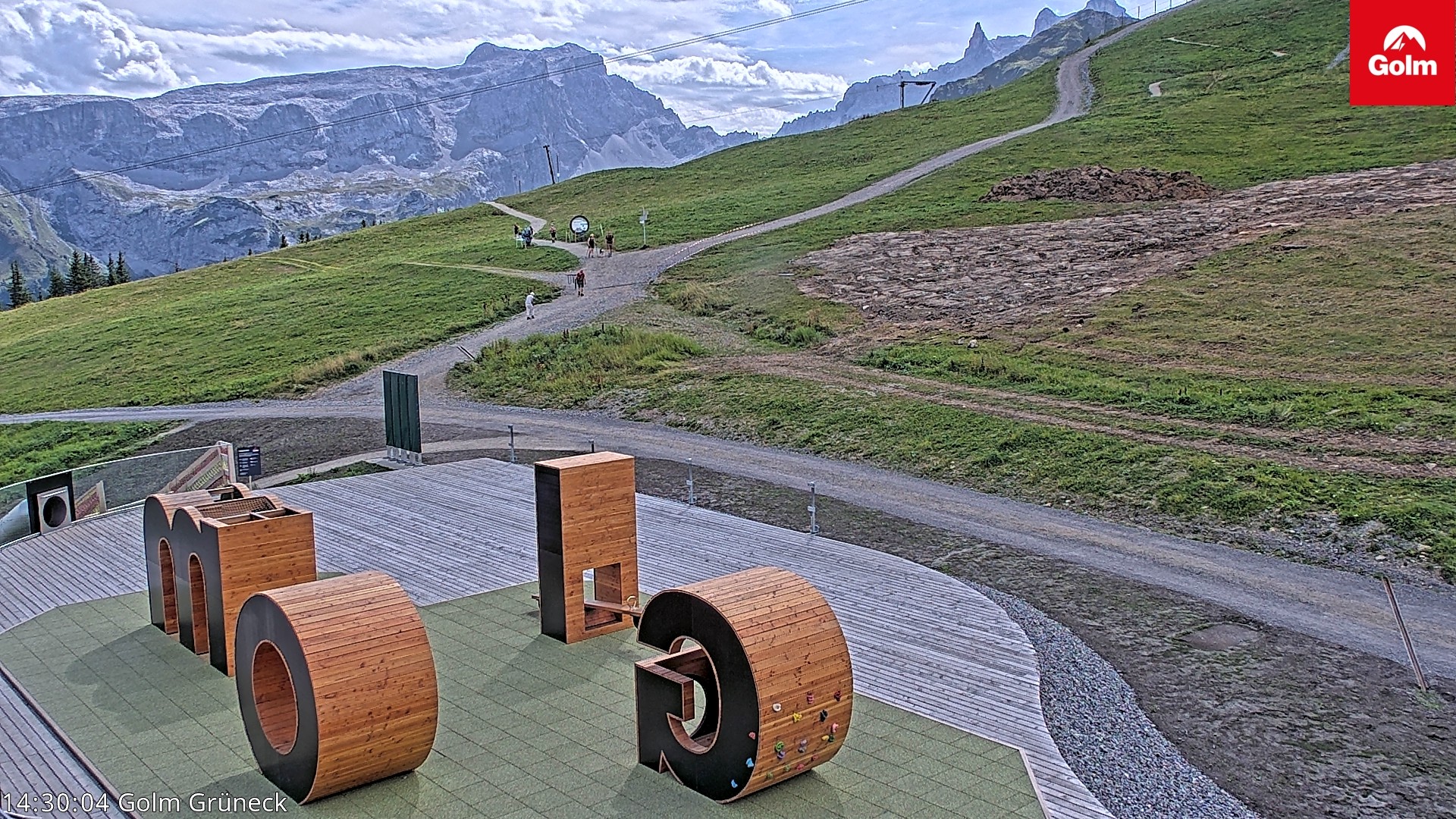 Archiv Foto Webcam Blick vom Golm auf die Tschaggunser Mittagsspitze