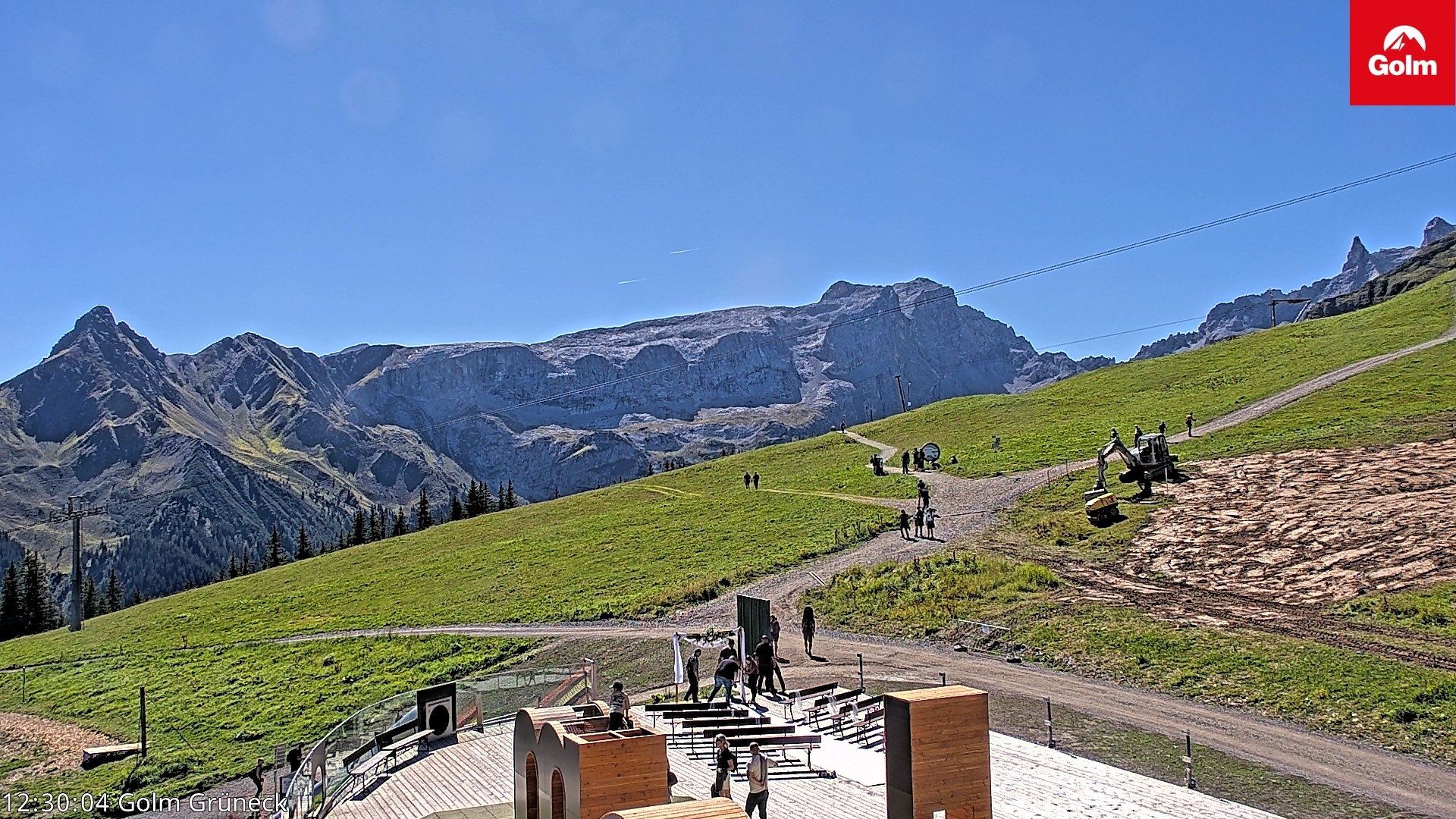 Archived image Webcam View Tschagguns Mittagsspitze from Golm