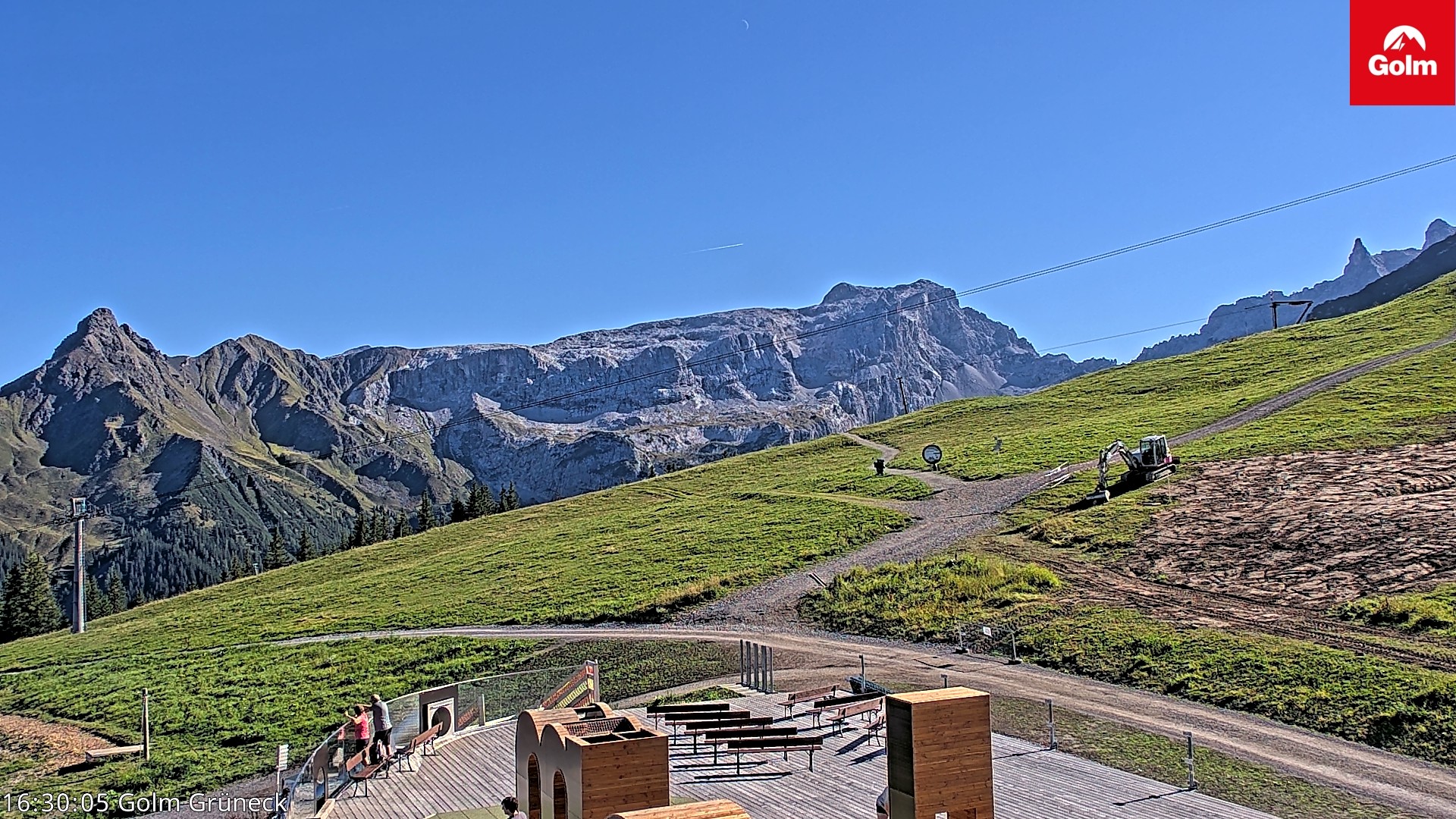 Archived image Webcam View Tschagguns Mittagsspitze from Golm