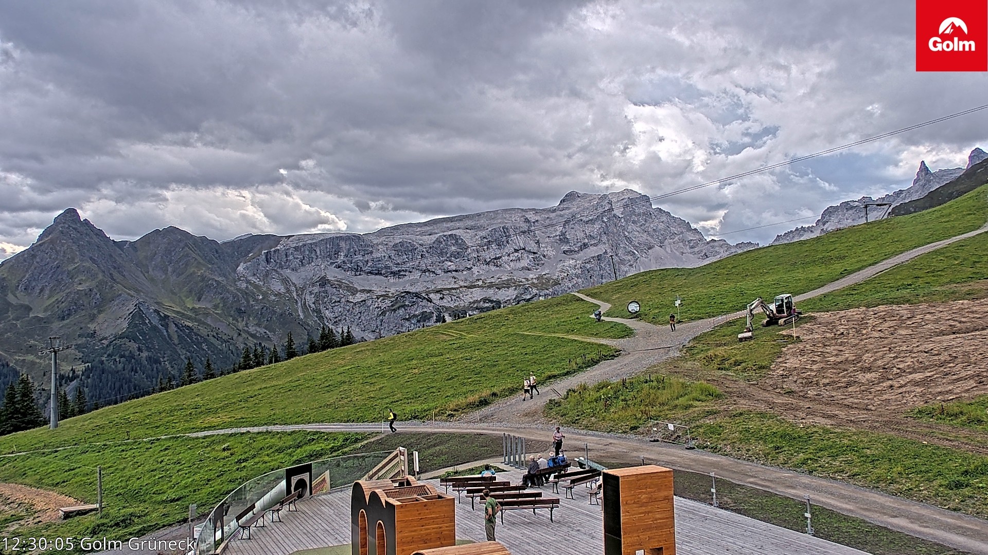 Archiv Foto Webcam Blick vom Golm auf die Tschaggunser Mittagsspitze