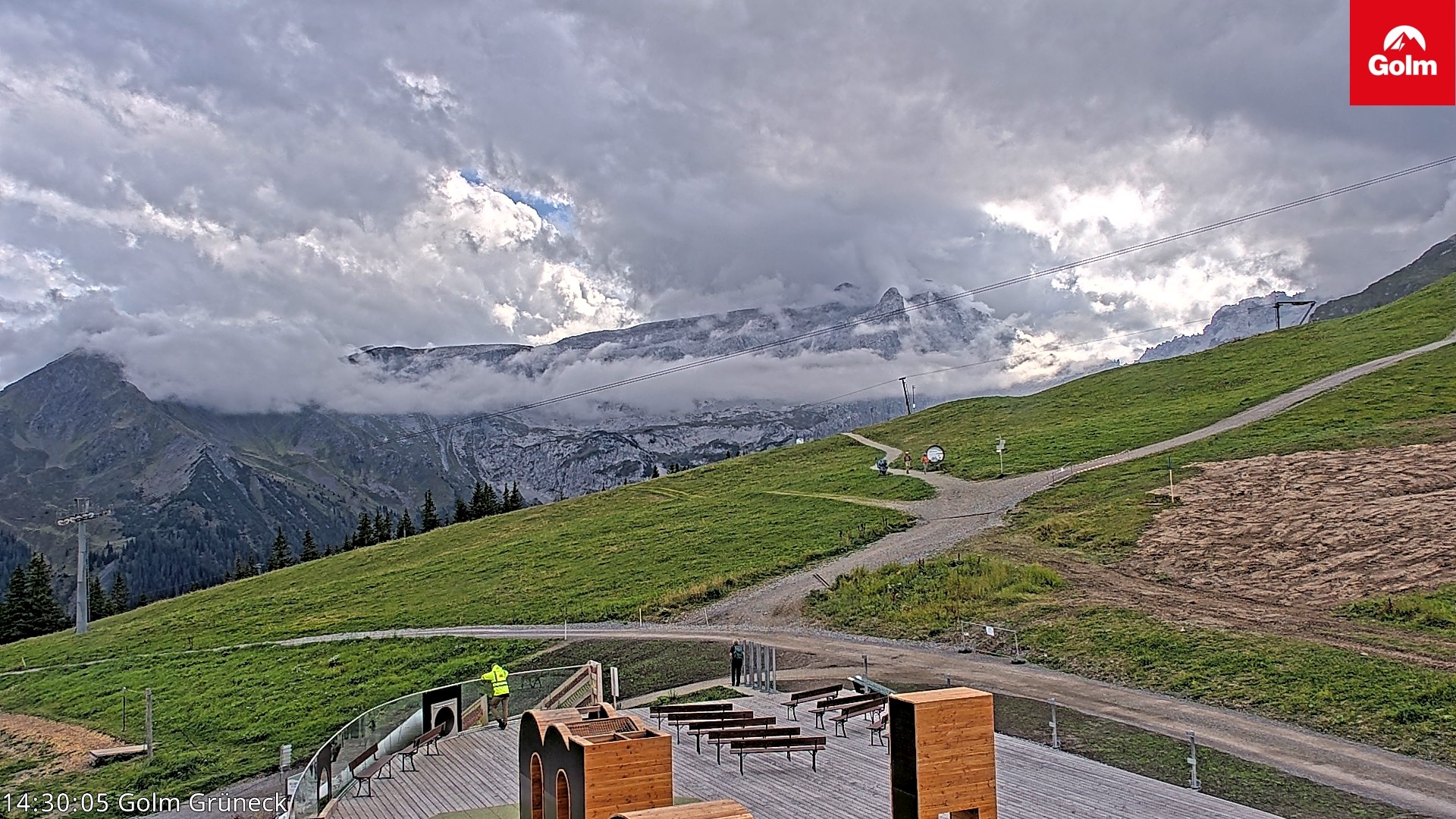 Archiv Foto Webcam Blick vom Golm auf die Tschaggunser Mittagsspitze