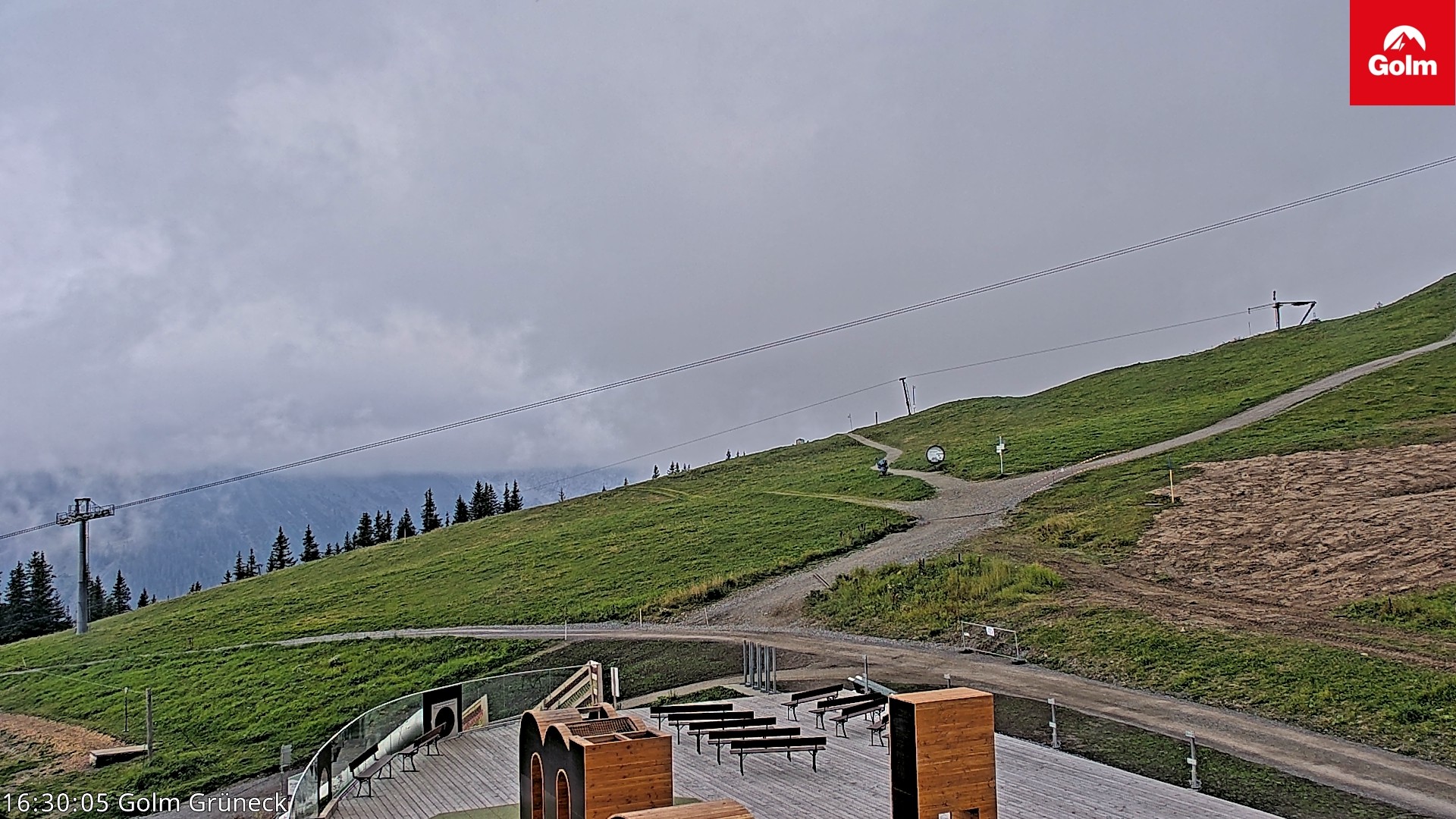 Archiv Foto Webcam Blick vom Golm auf die Tschaggunser Mittagsspitze
