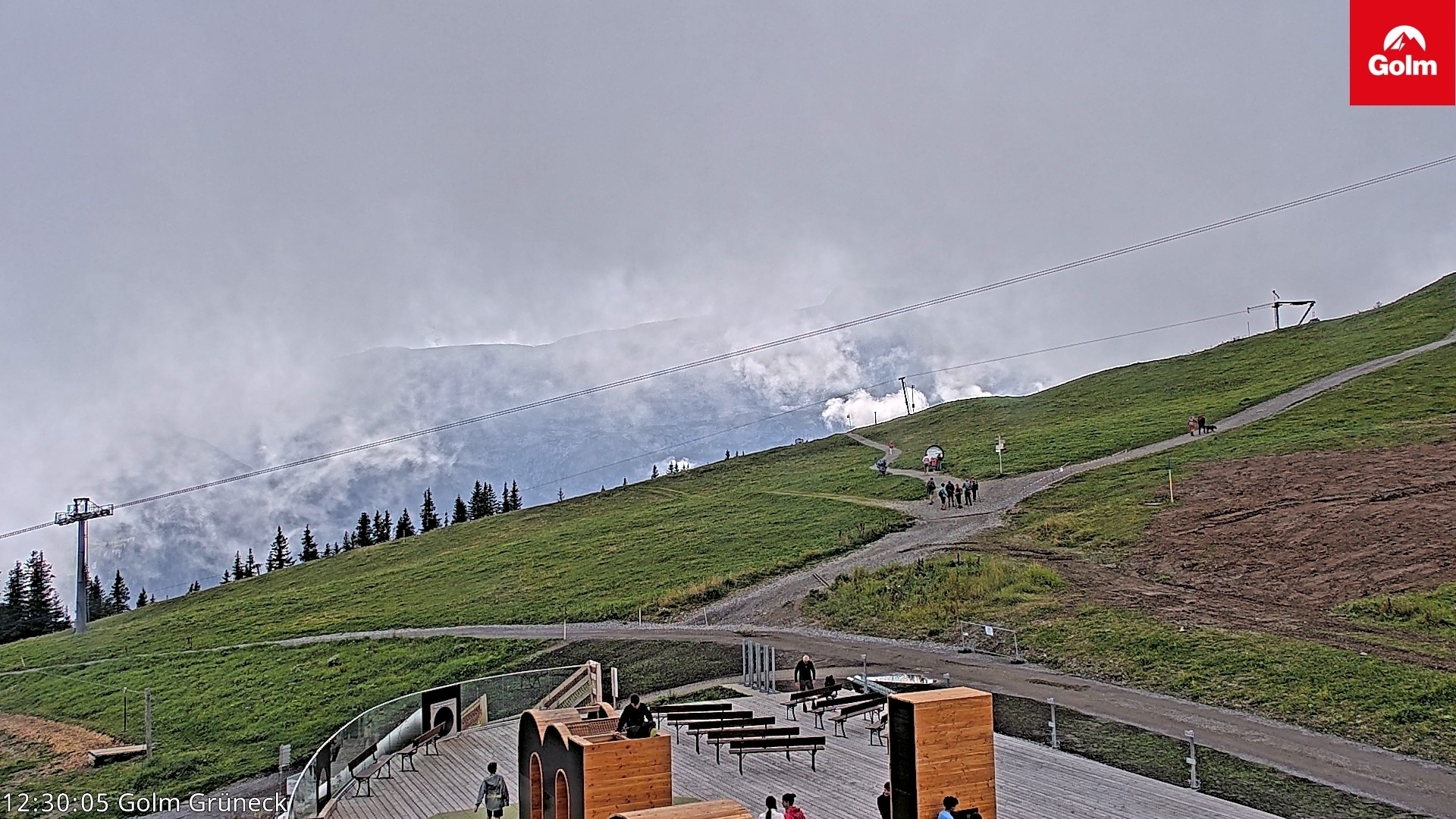 Archiv Foto Webcam Blick vom Golm auf die Tschaggunser Mittagsspitze