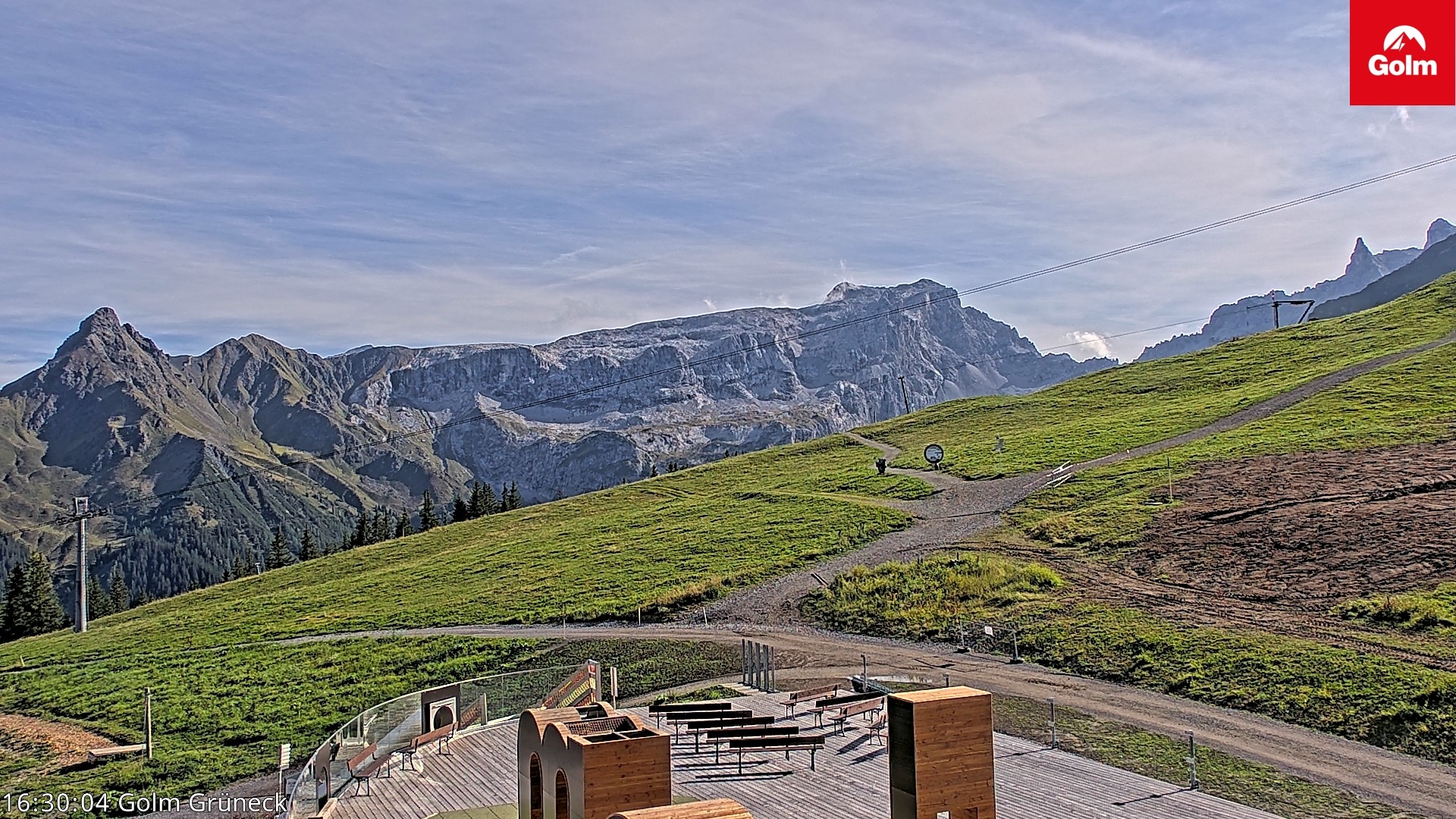 Archiv Foto Webcam Blick vom Golm auf die Tschaggunser Mittagsspitze