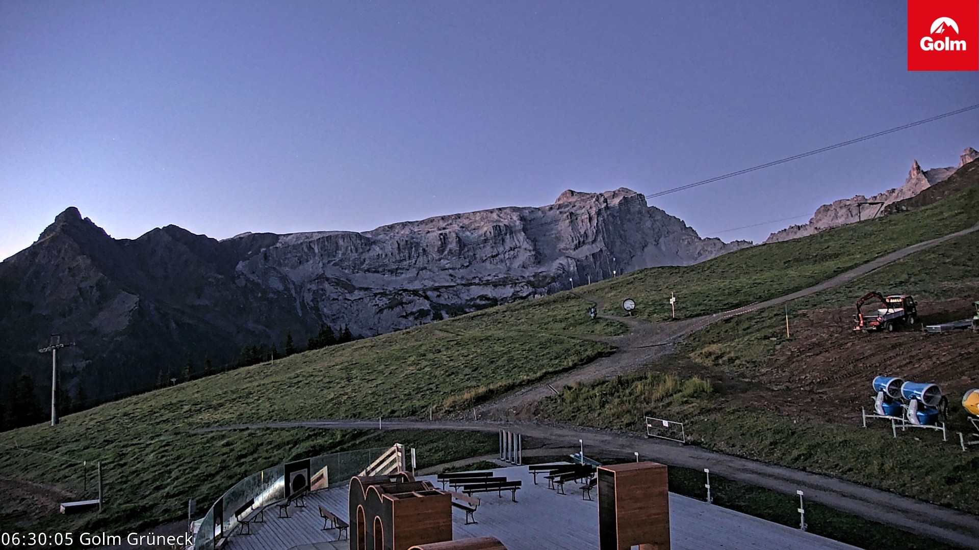 Archiv Foto Webcam Blick vom Golm auf die Tschaggunser Mittagsspitze