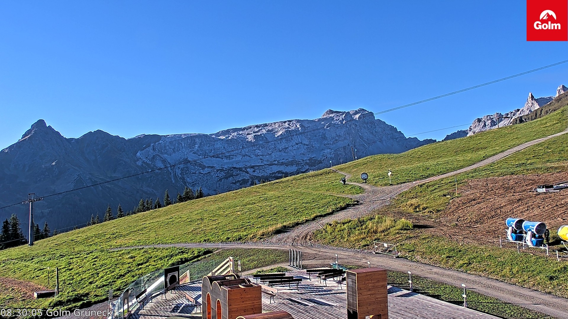 Archiv Foto Webcam Blick vom Golm auf die Tschaggunser Mittagsspitze