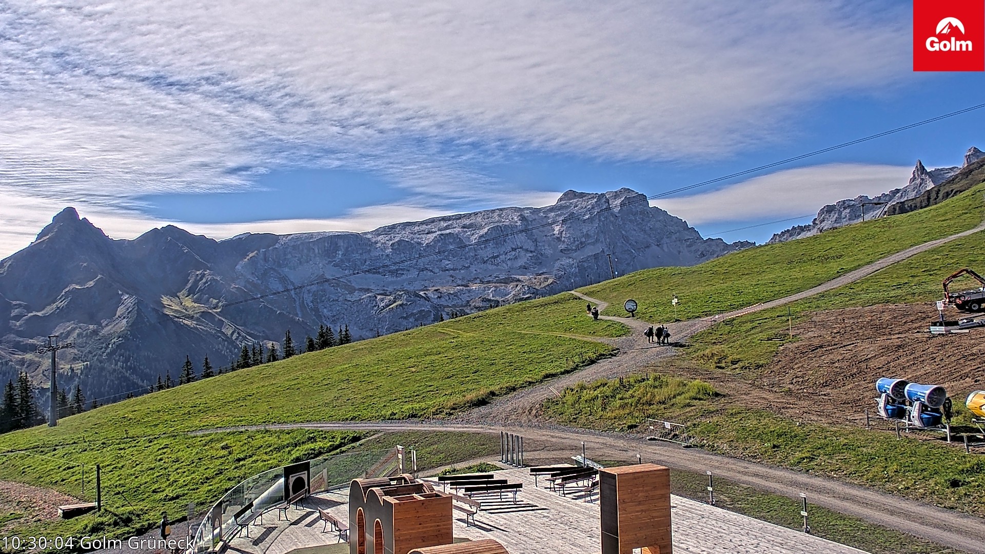 Archiv Foto Webcam Blick vom Golm auf die Tschaggunser Mittagsspitze