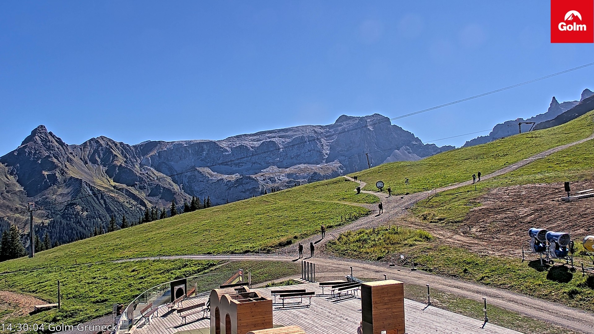 Archiv Foto Webcam Blick vom Golm auf die Tschaggunser Mittagsspitze