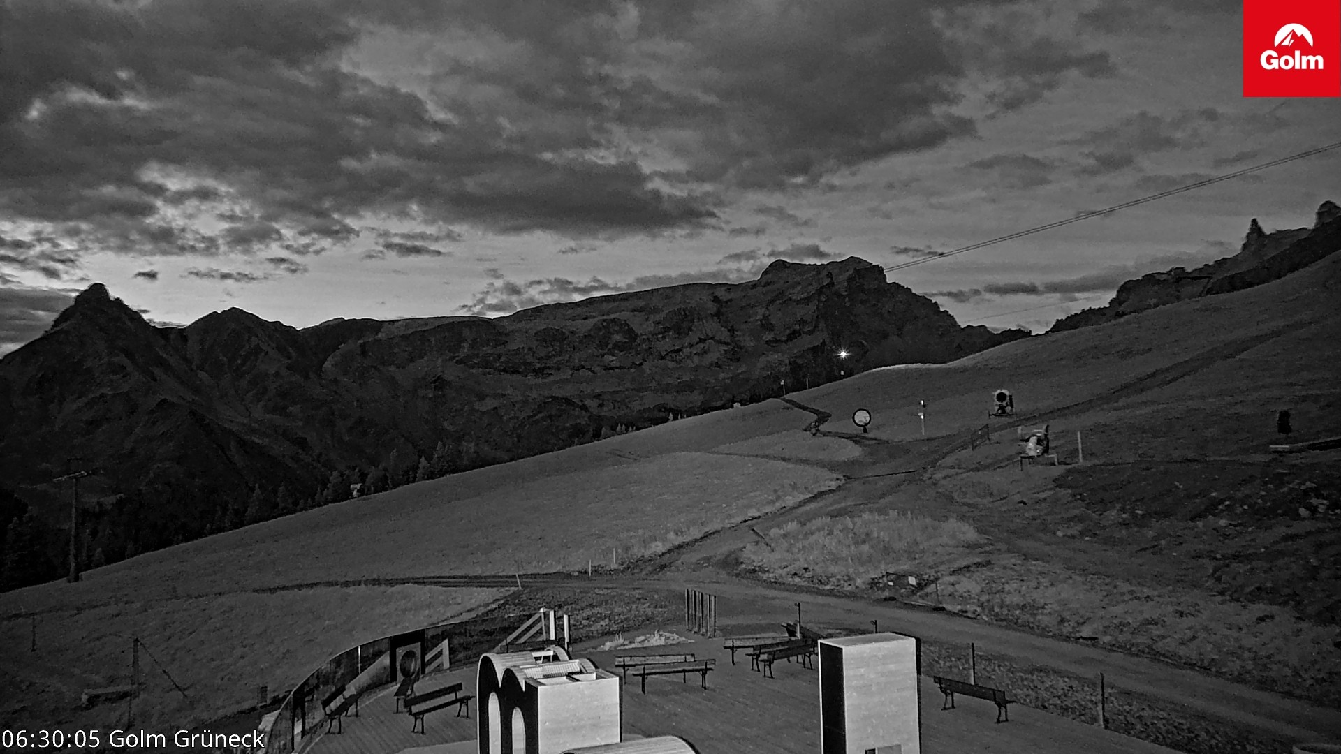 Archiv Foto Webcam Blick vom Golm auf die Tschaggunser Mittagsspitze