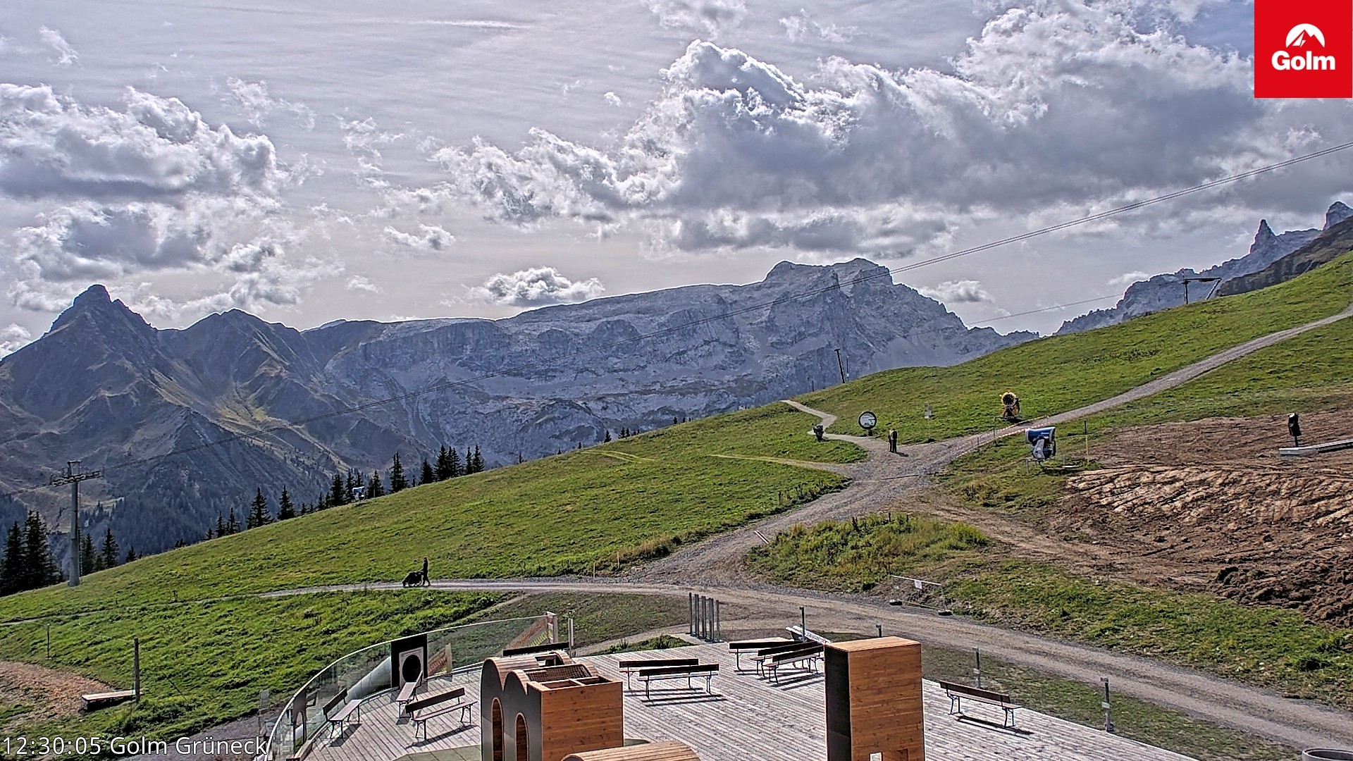 Archiv Foto Webcam Blick vom Golm auf die Tschaggunser Mittagsspitze