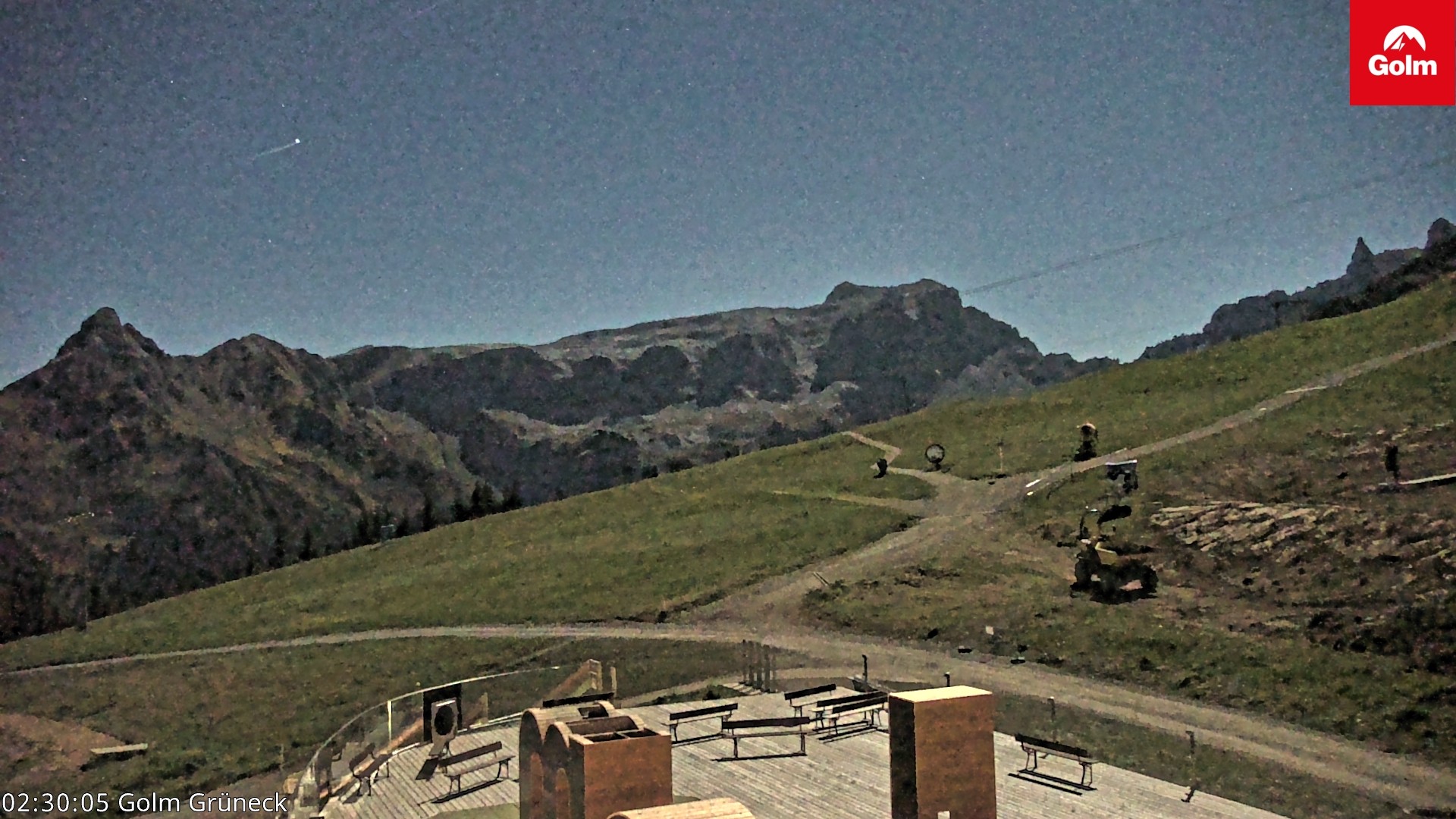 Archiv Foto Webcam Blick vom Golm auf die Tschaggunser Mittagsspitze
