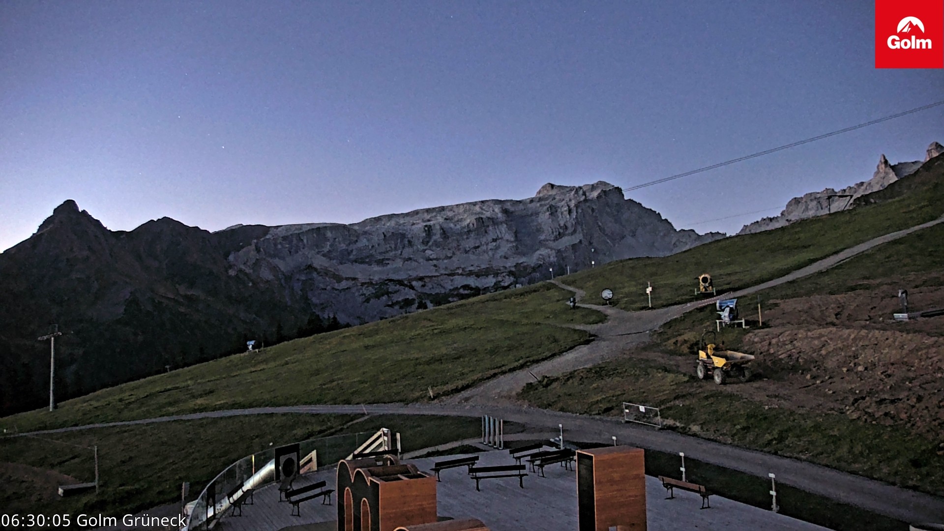 Archiv Foto Webcam Blick vom Golm auf die Tschaggunser Mittagsspitze