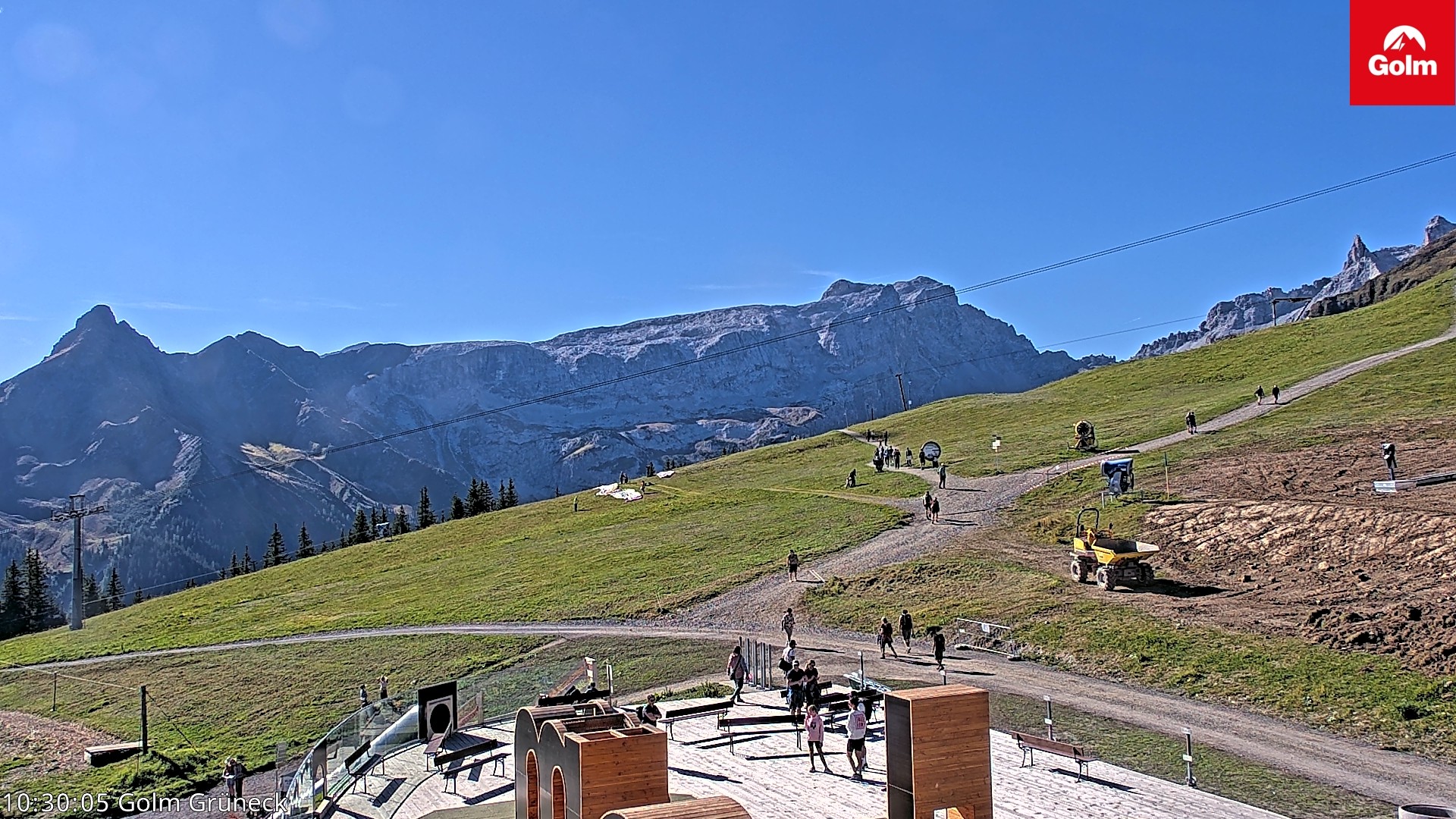 Archiv Foto Webcam Blick vom Golm auf die Tschaggunser Mittagsspitze