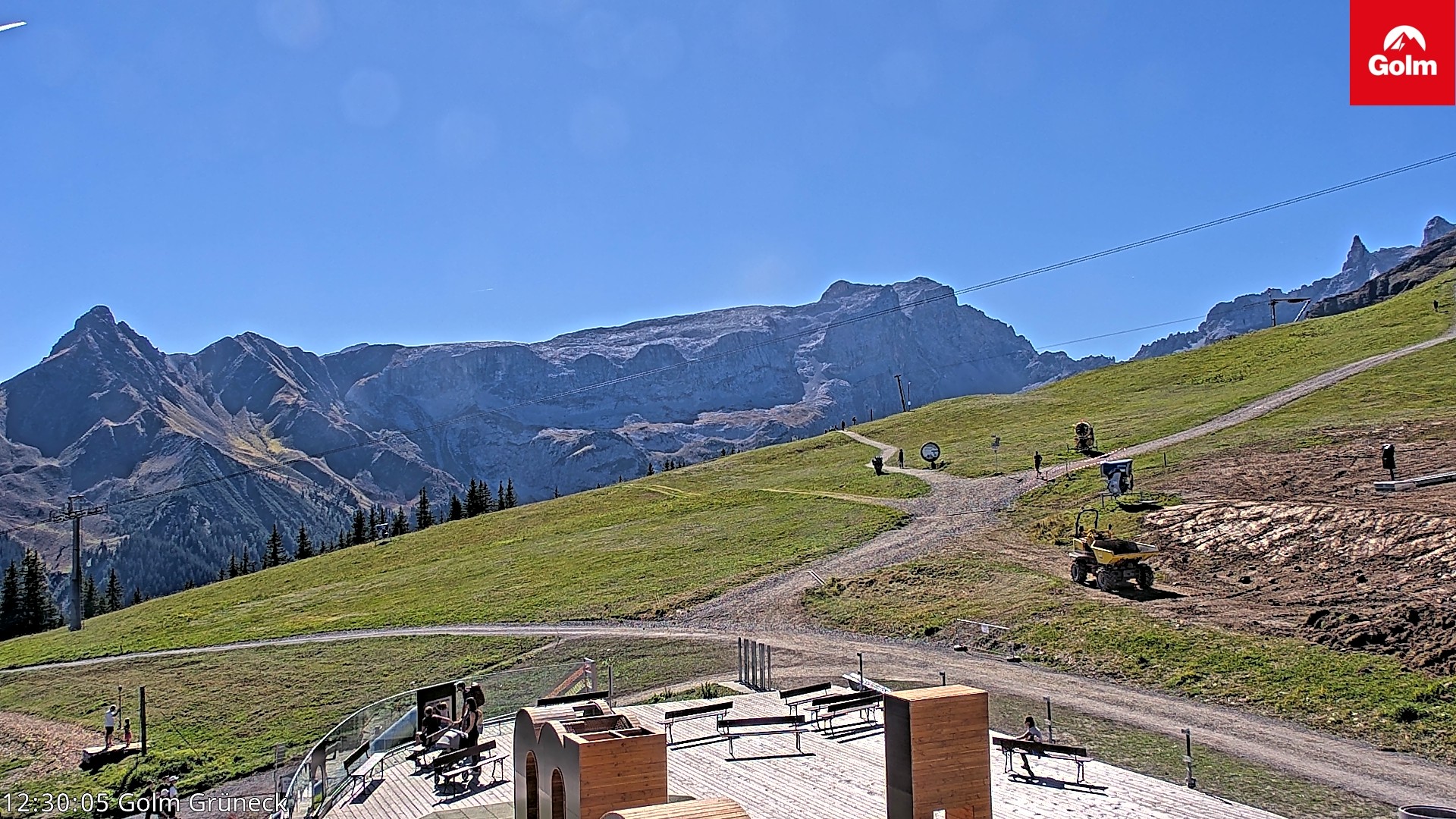 Archiv Foto Webcam Blick vom Golm auf die Tschaggunser Mittagsspitze