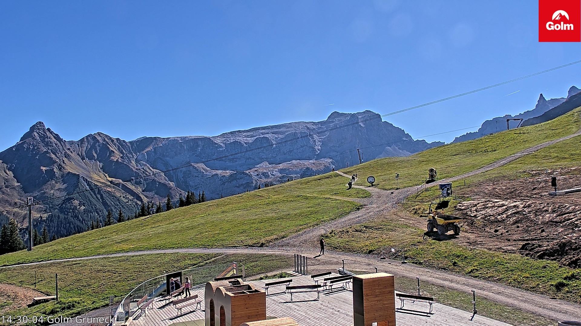 Archiv Foto Webcam Blick vom Golm auf die Tschaggunser Mittagsspitze