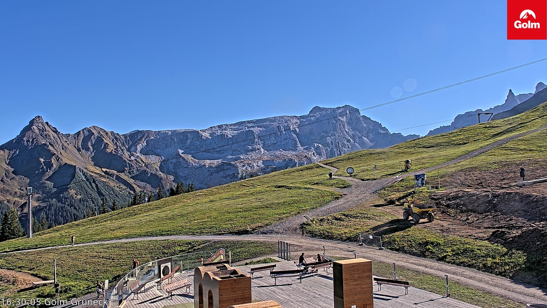 Archiv Foto Webcam Blick vom Golm auf die Tschaggunser Mittagsspitze