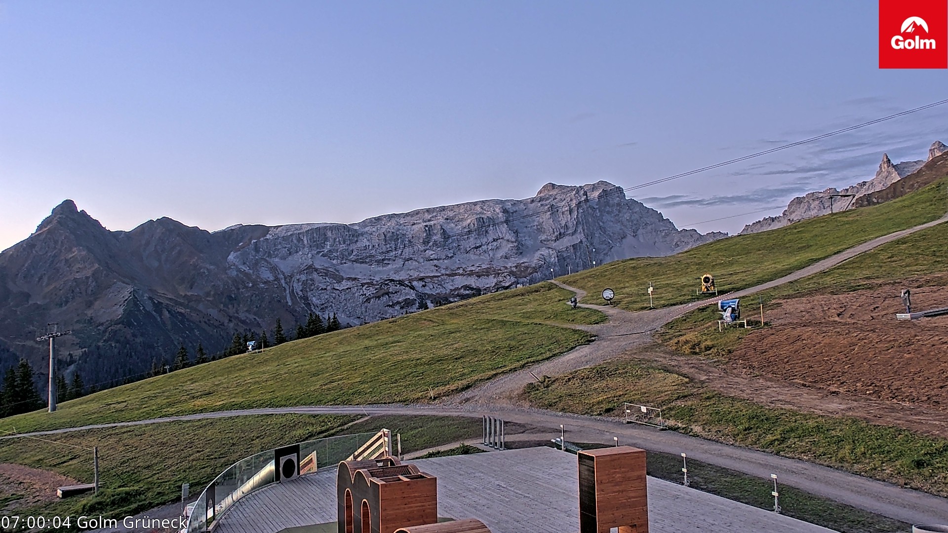 Archiv Foto Webcam Blick vom Golm auf die Tschaggunser Mittagsspitze