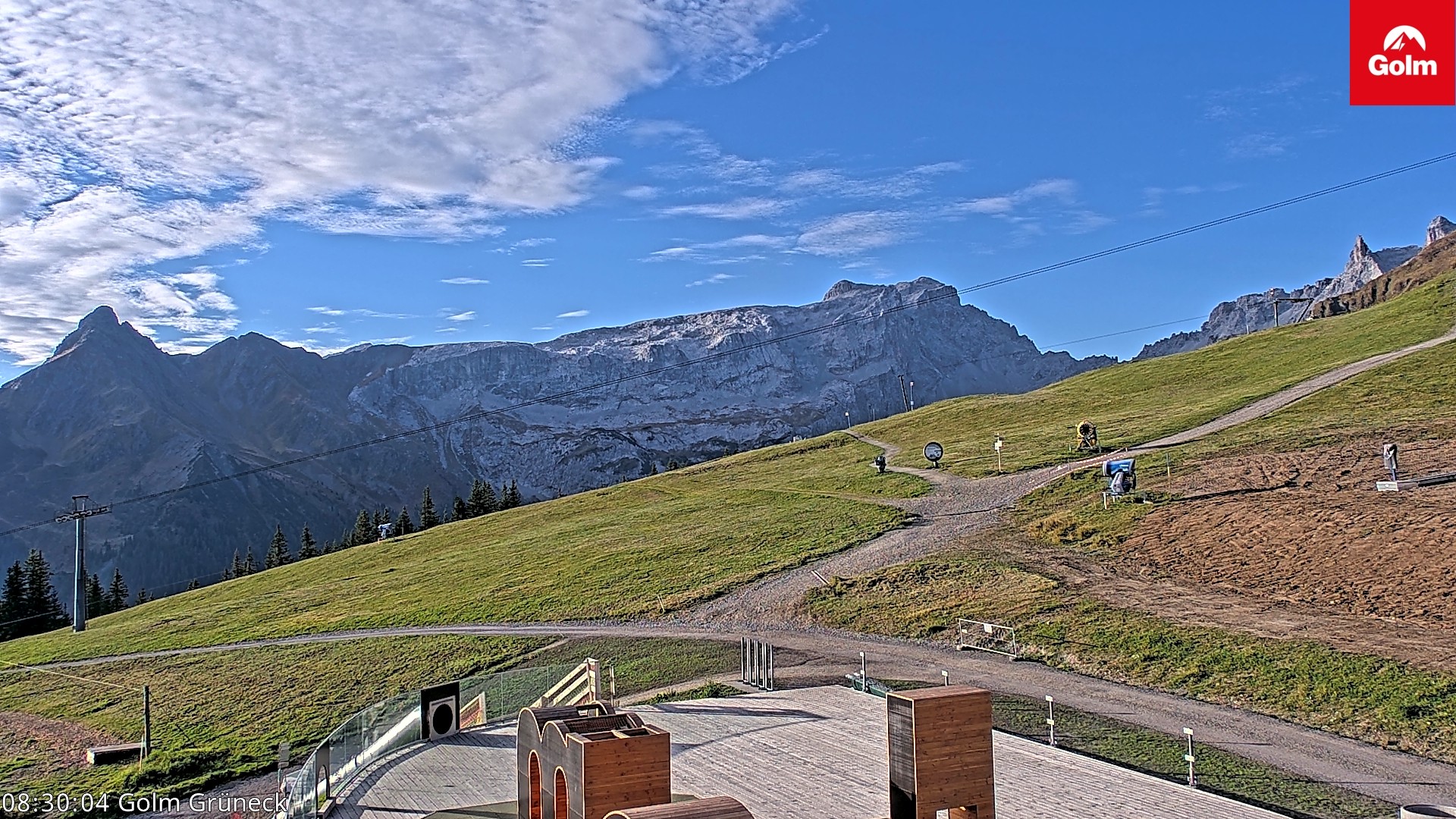 Archiv Foto Webcam Blick vom Golm auf die Tschaggunser Mittagsspitze