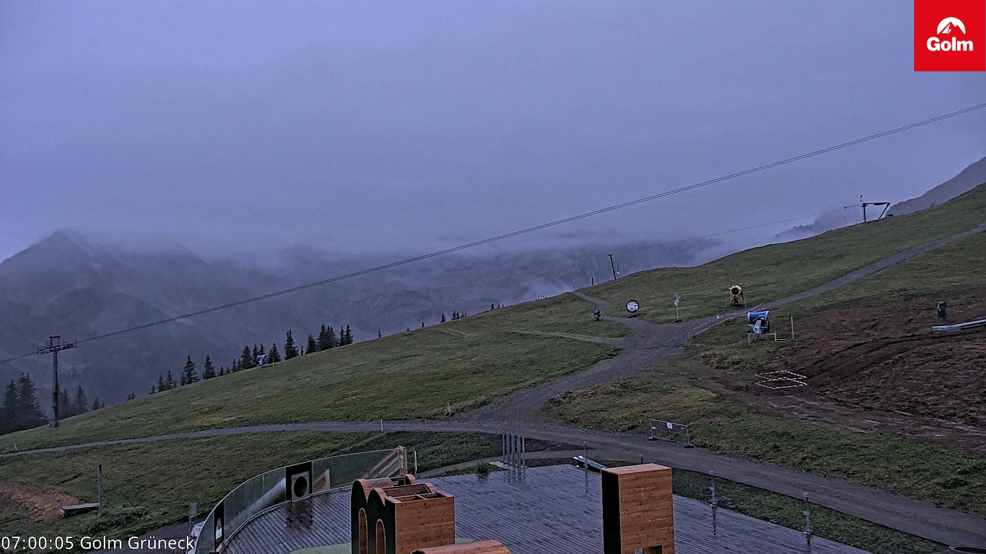 Archiv Foto Webcam Blick vom Golm auf die Tschaggunser Mittagsspitze