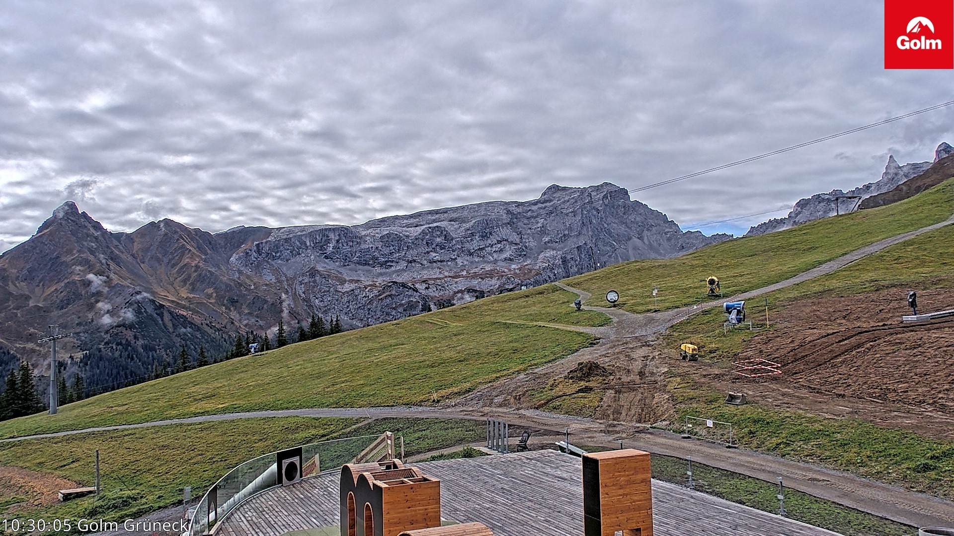 Archiv Foto Webcam Blick vom Golm auf die Tschaggunser Mittagsspitze