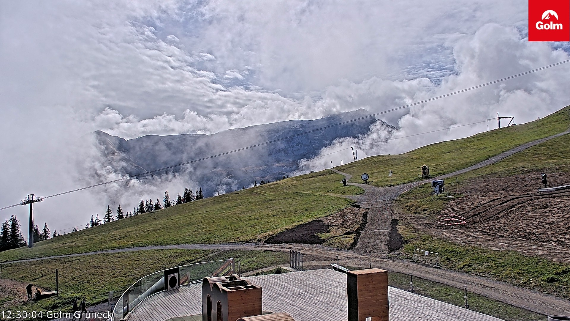 Archiv Foto Webcam Blick vom Golm auf die Tschaggunser Mittagsspitze