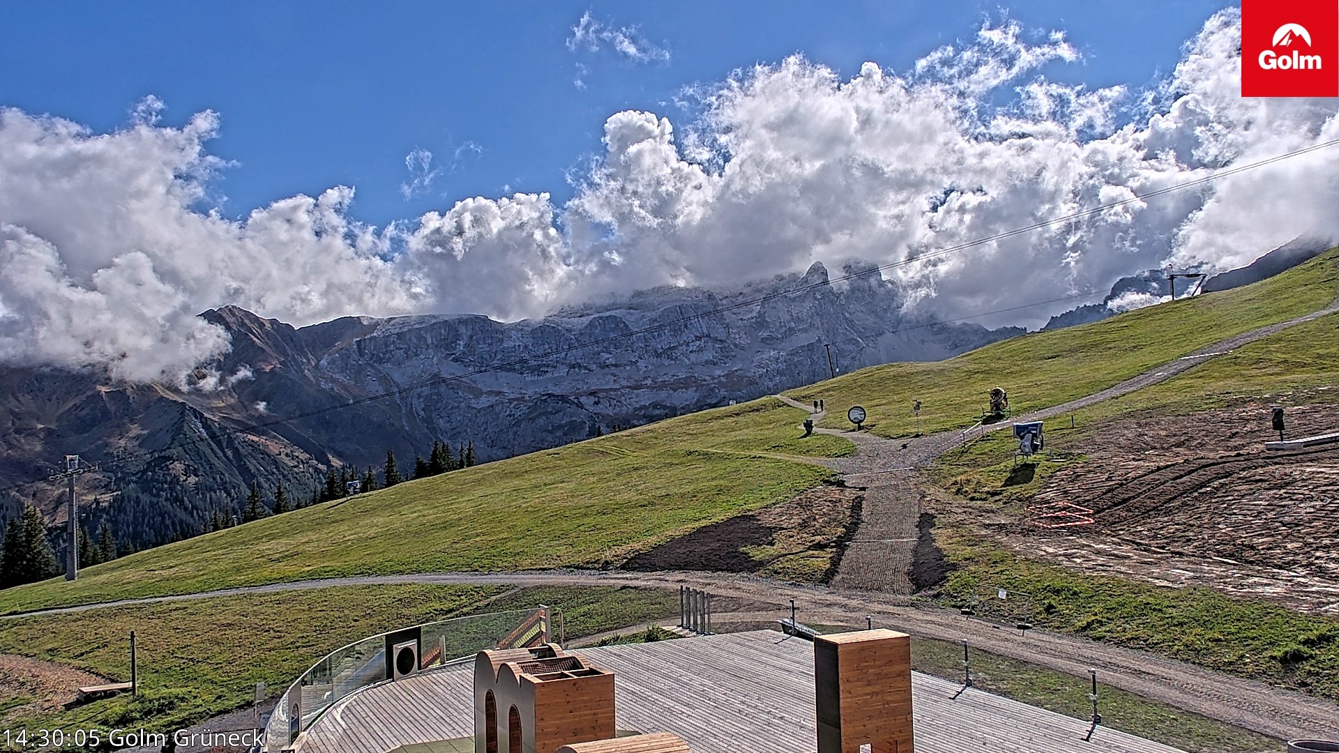 Archiv Foto Webcam Blick vom Golm auf die Tschaggunser Mittagsspitze
