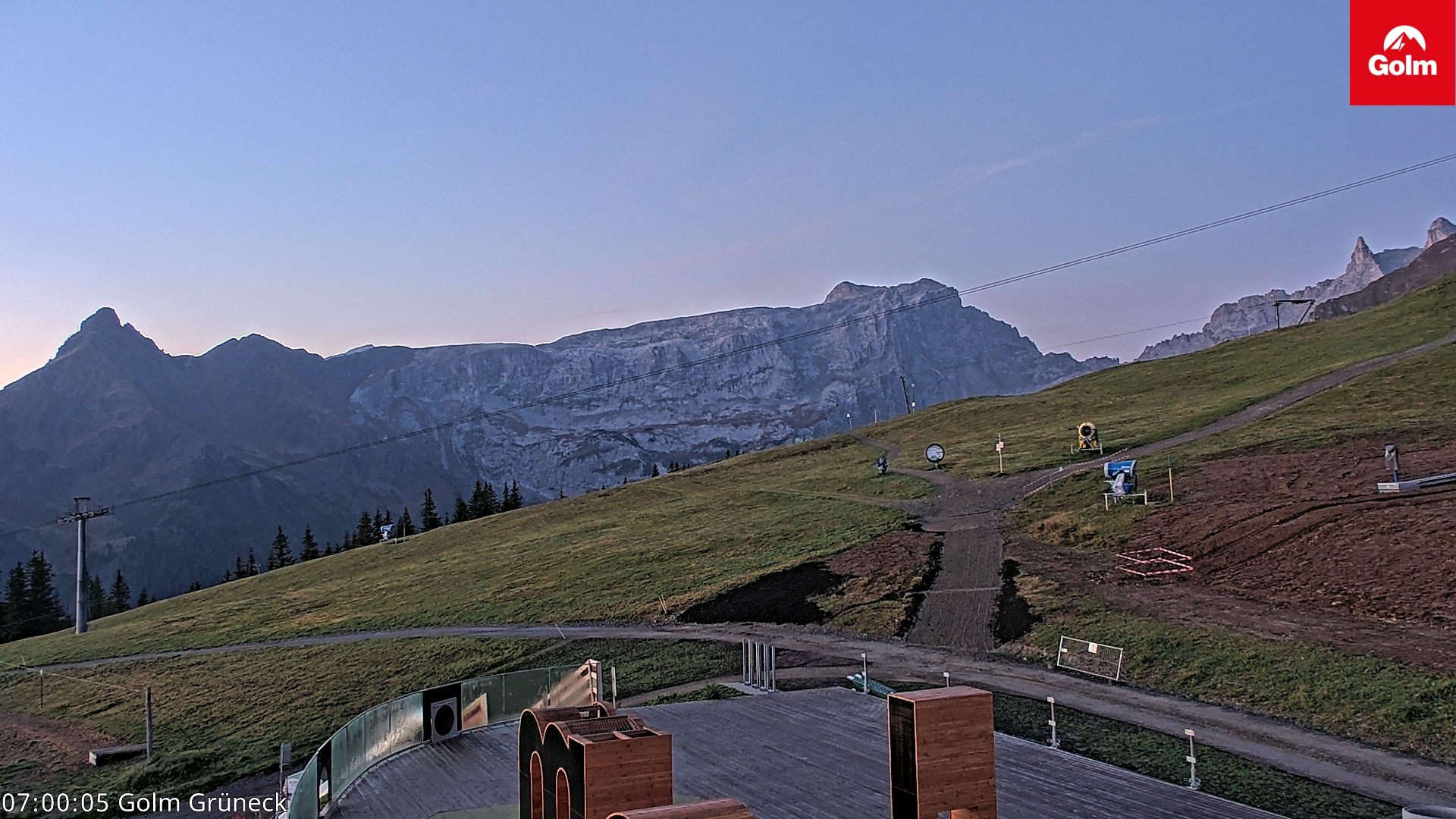 Archiv Foto Webcam Blick vom Golm auf die Tschaggunser Mittagsspitze