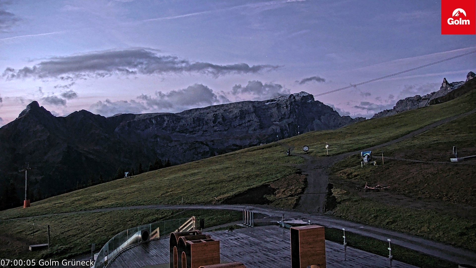 Archiv Foto Webcam Blick vom Golm auf die Tschaggunser Mittagsspitze