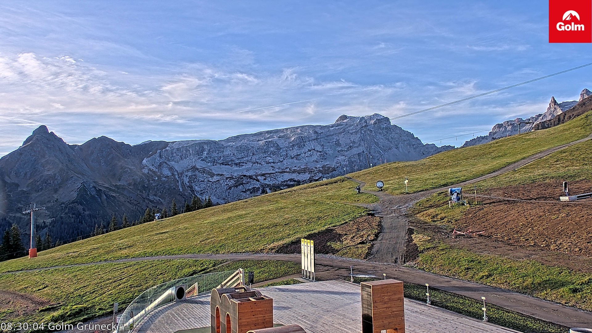 Archiv Foto Webcam Blick vom Golm auf die Tschaggunser Mittagsspitze
