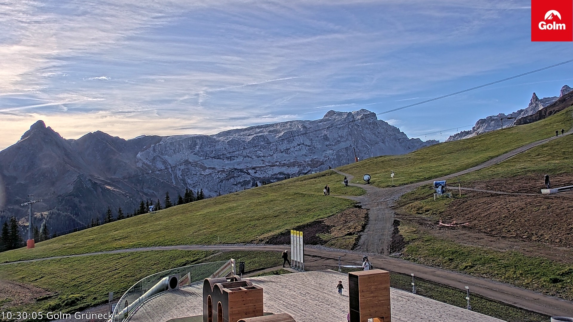 Archiv Foto Webcam Blick vom Golm auf die Tschaggunser Mittagsspitze