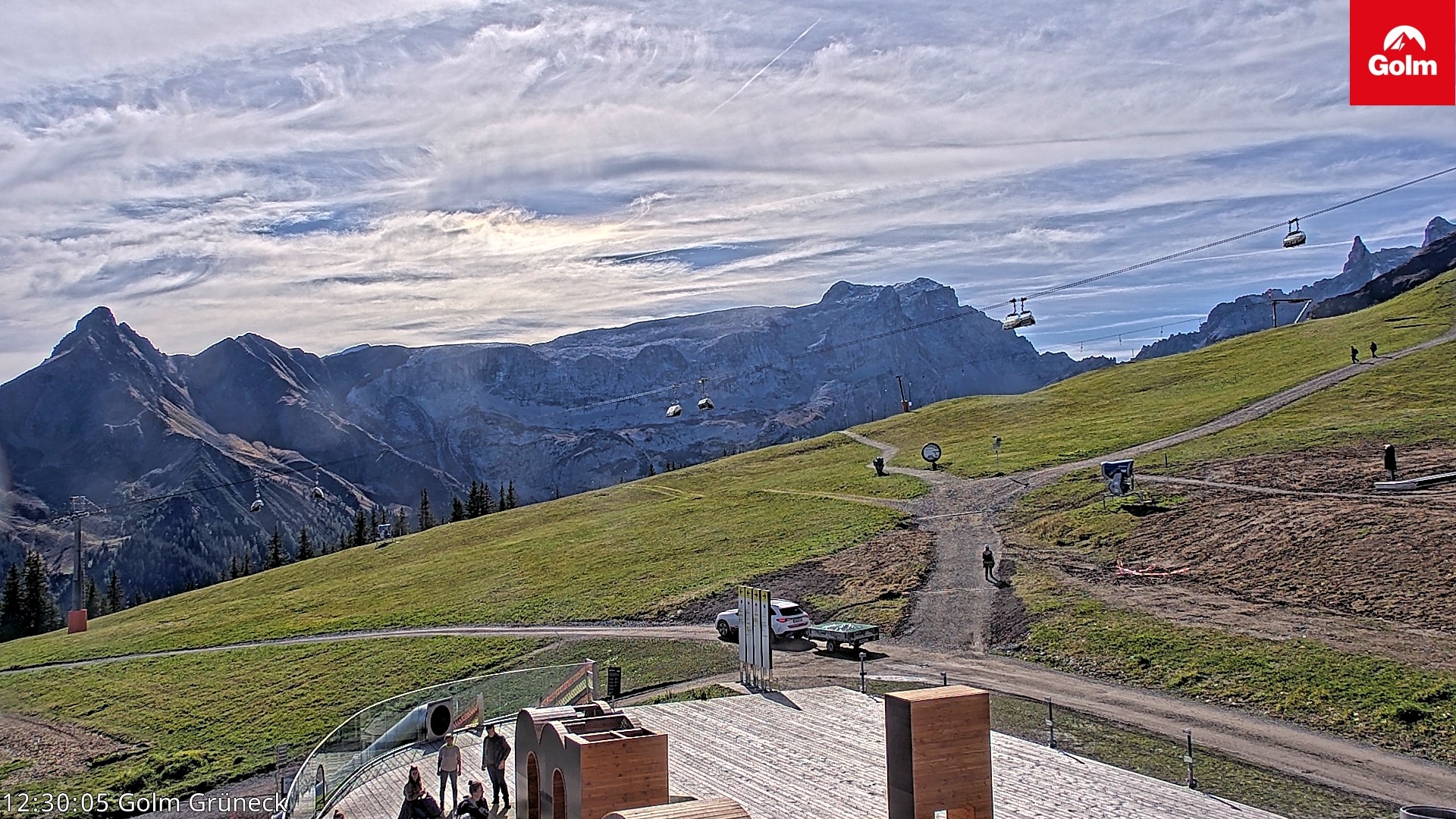 Archiv Foto Webcam Blick vom Golm auf die Tschaggunser Mittagsspitze