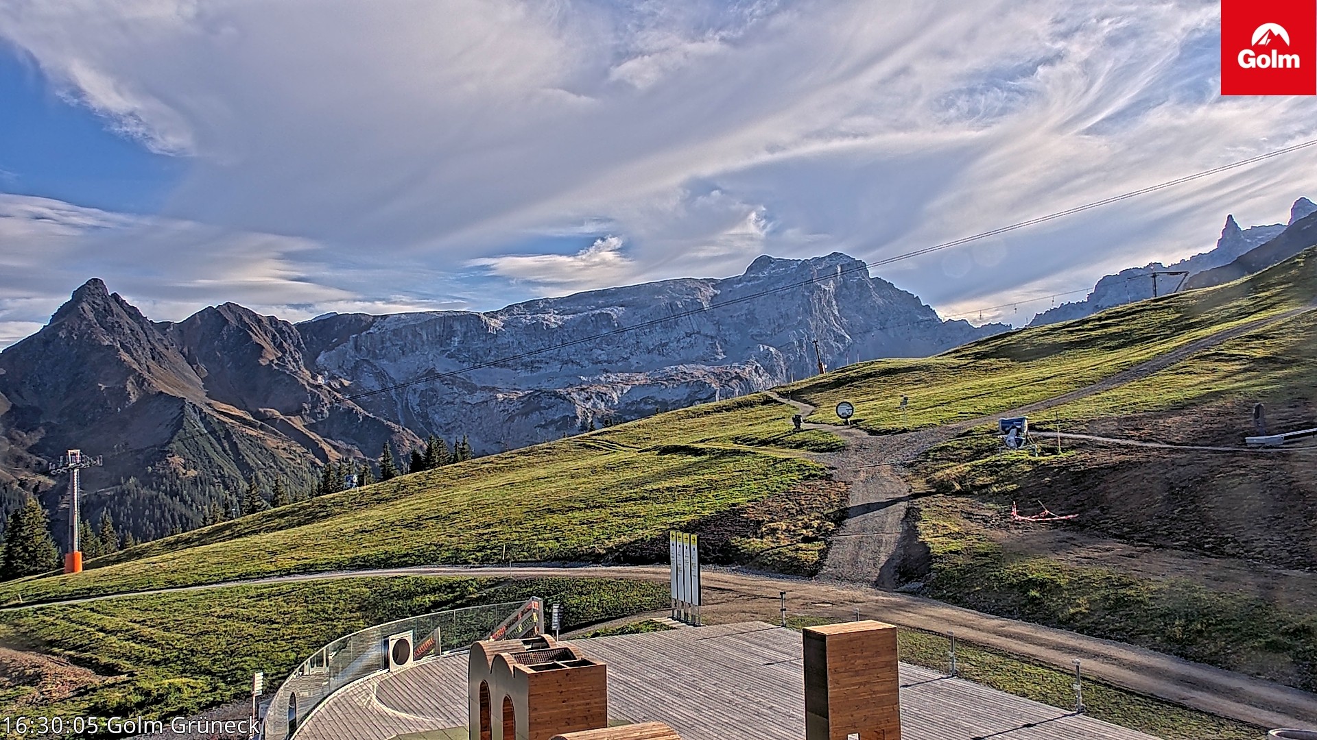 Archiv Foto Webcam Blick vom Golm auf die Tschaggunser Mittagsspitze