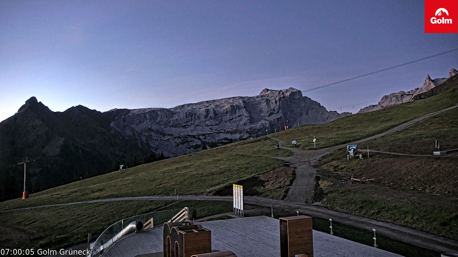 Archiv Foto Webcam Blick vom Golm auf die Tschaggunser Mittagsspitze