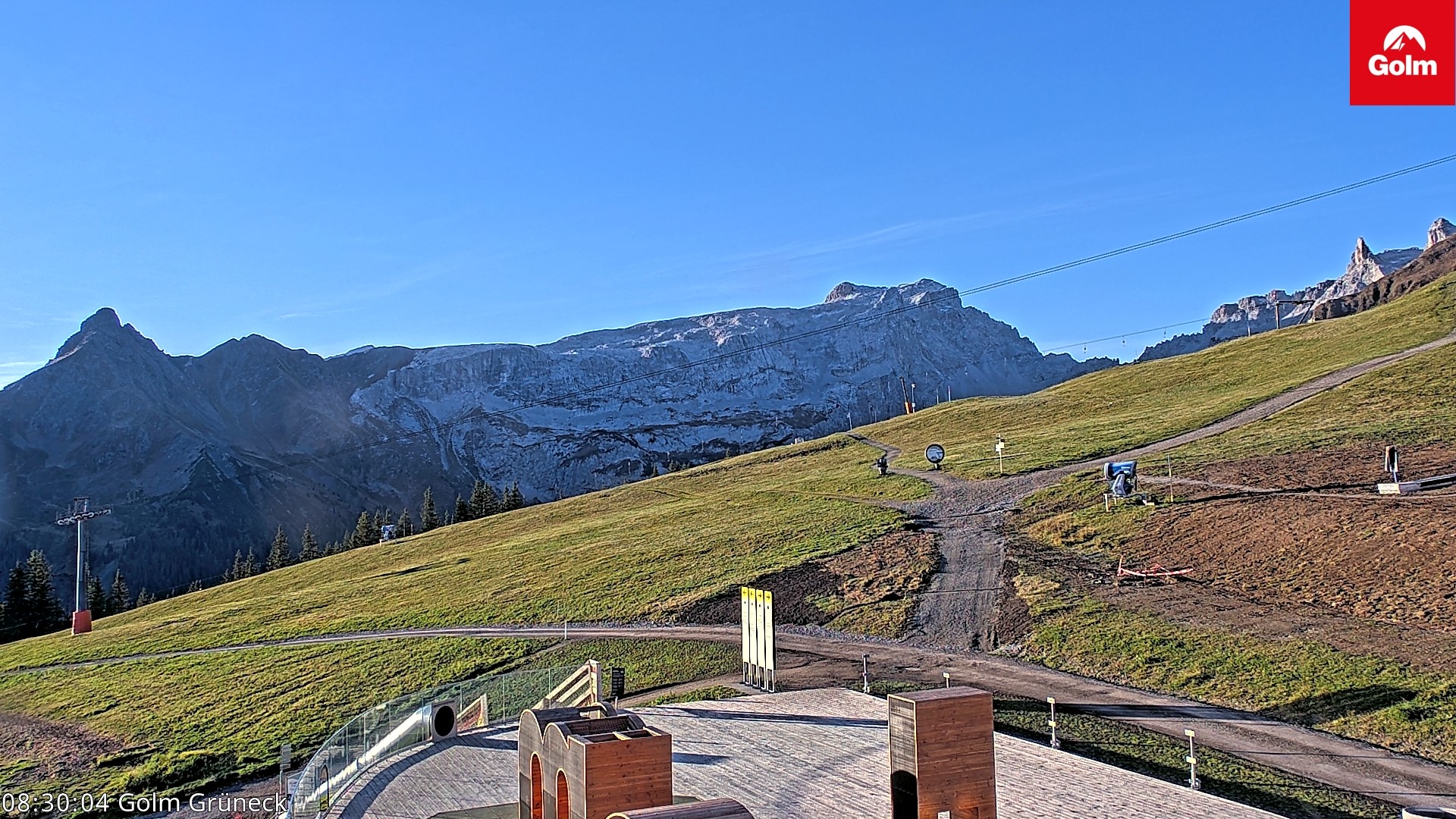 Archiv Foto Webcam Blick vom Golm auf die Tschaggunser Mittagsspitze
