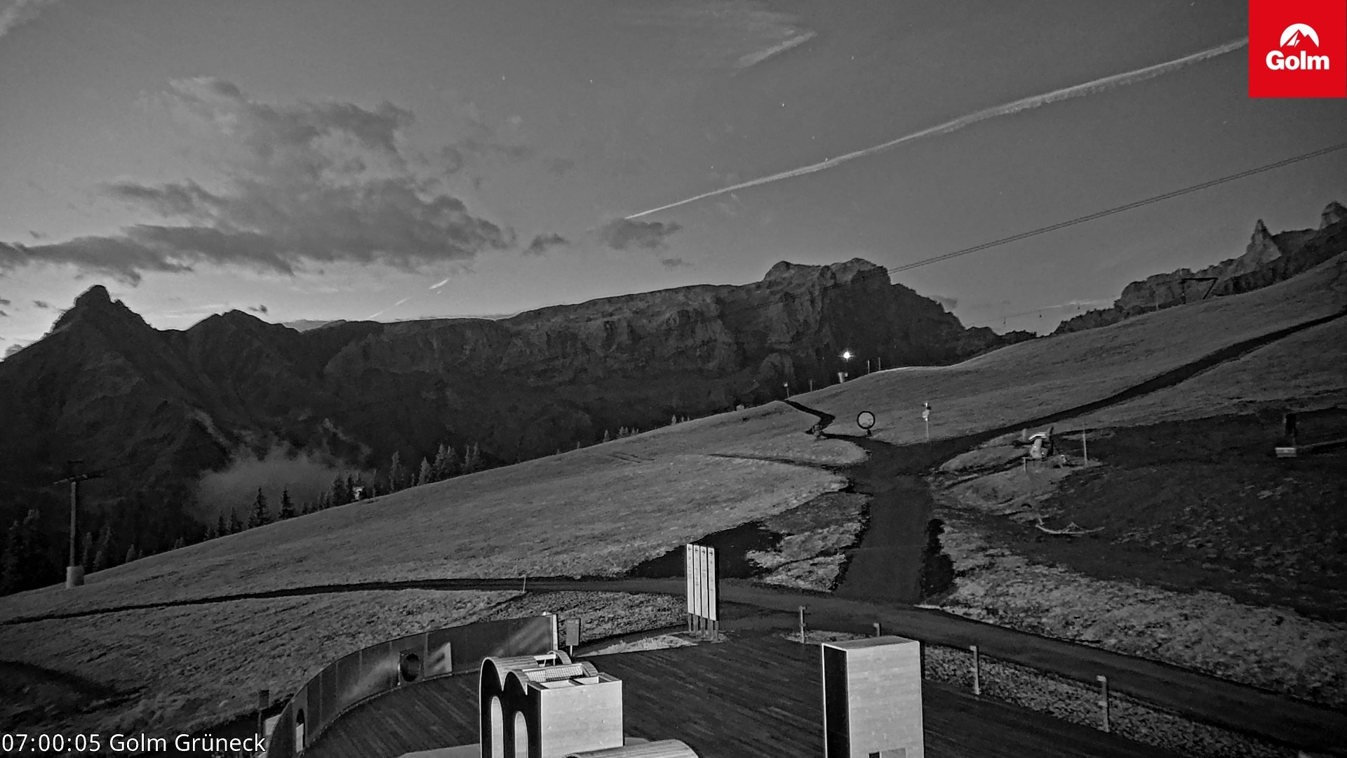 Archiv Foto Webcam Blick vom Golm auf die Tschaggunser Mittagsspitze