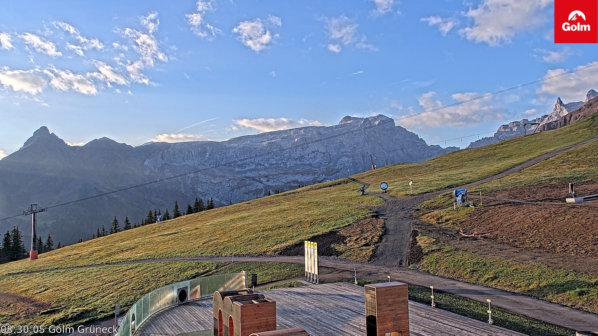 Archiv Foto Webcam Blick vom Golm auf die Tschaggunser Mittagsspitze