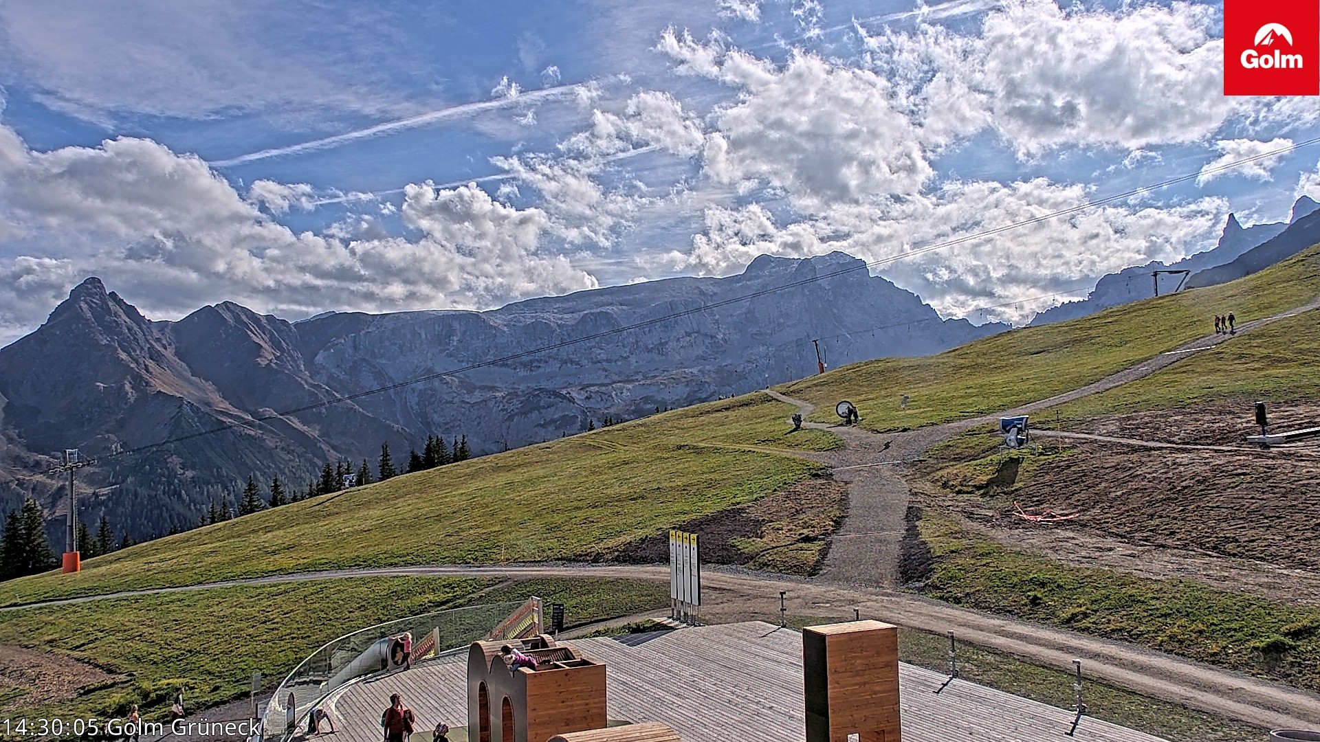 Archiv Foto Webcam Blick vom Golm auf die Tschaggunser Mittagsspitze