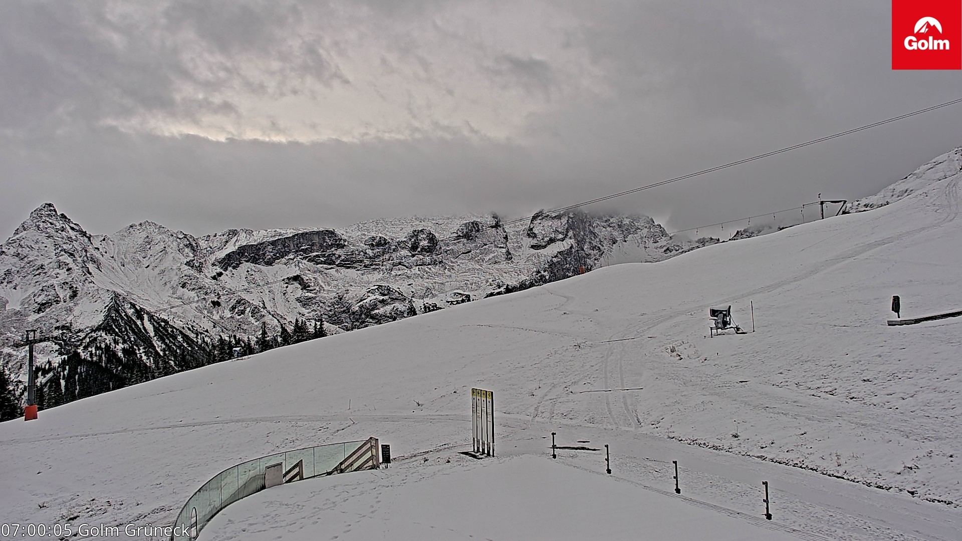 Archiv Foto Webcam Blick vom Golm auf die Tschaggunser Mittagsspitze