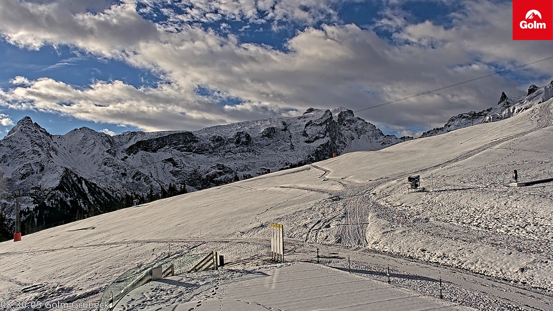 Archiv Foto Webcam Blick vom Golm auf die Tschaggunser Mittagsspitze