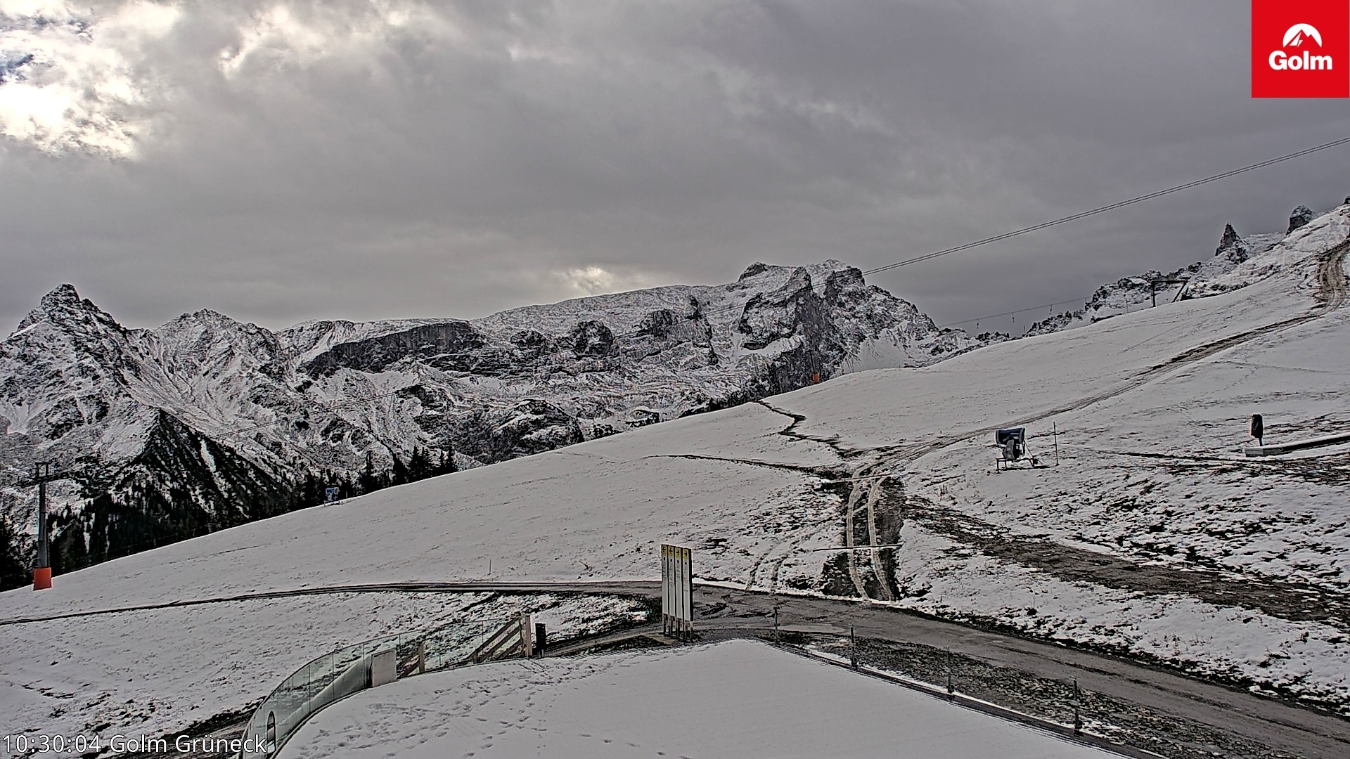 Archiv Foto Webcam Blick vom Golm auf die Tschaggunser Mittagsspitze