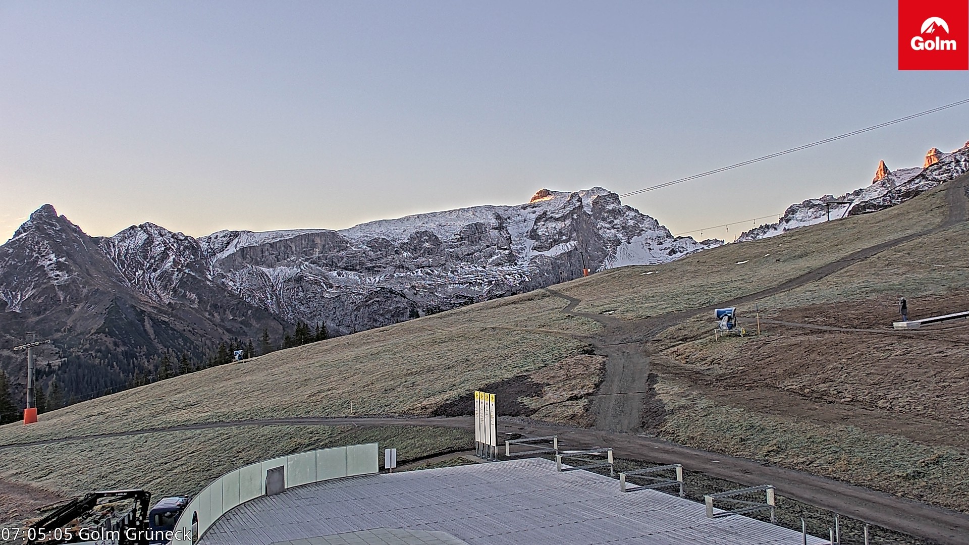 Archived image Webcam View Tschagguns Mittagsspitze from Golm