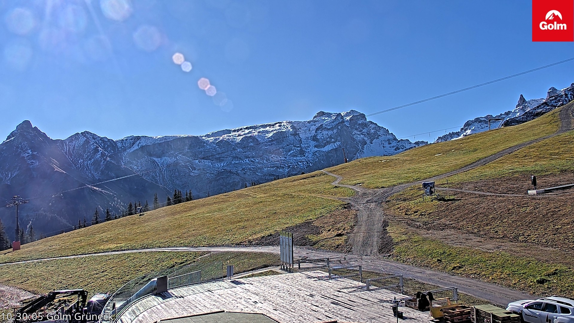 Archived image Webcam View Tschagguns Mittagsspitze from Golm